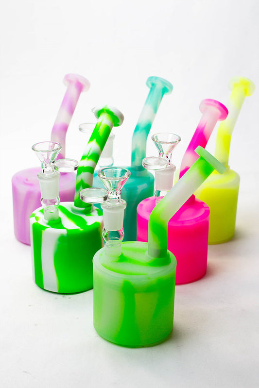 7" Detachable silicone bubbler_0