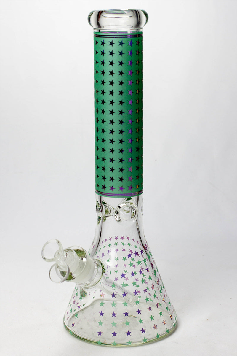 14" Star 7 mm glass water bong_7