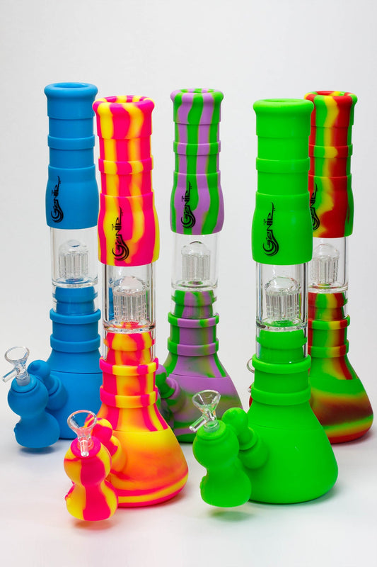 14.5" Genie detachable silicone water bong and bubbler_0