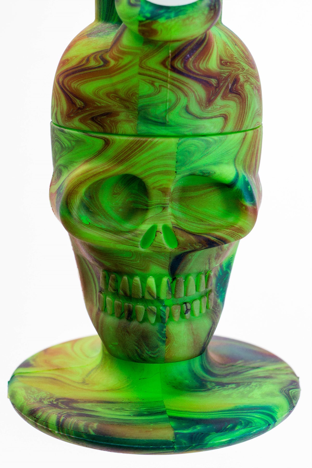 11" Assorted design silicone detachable skull bong_1
