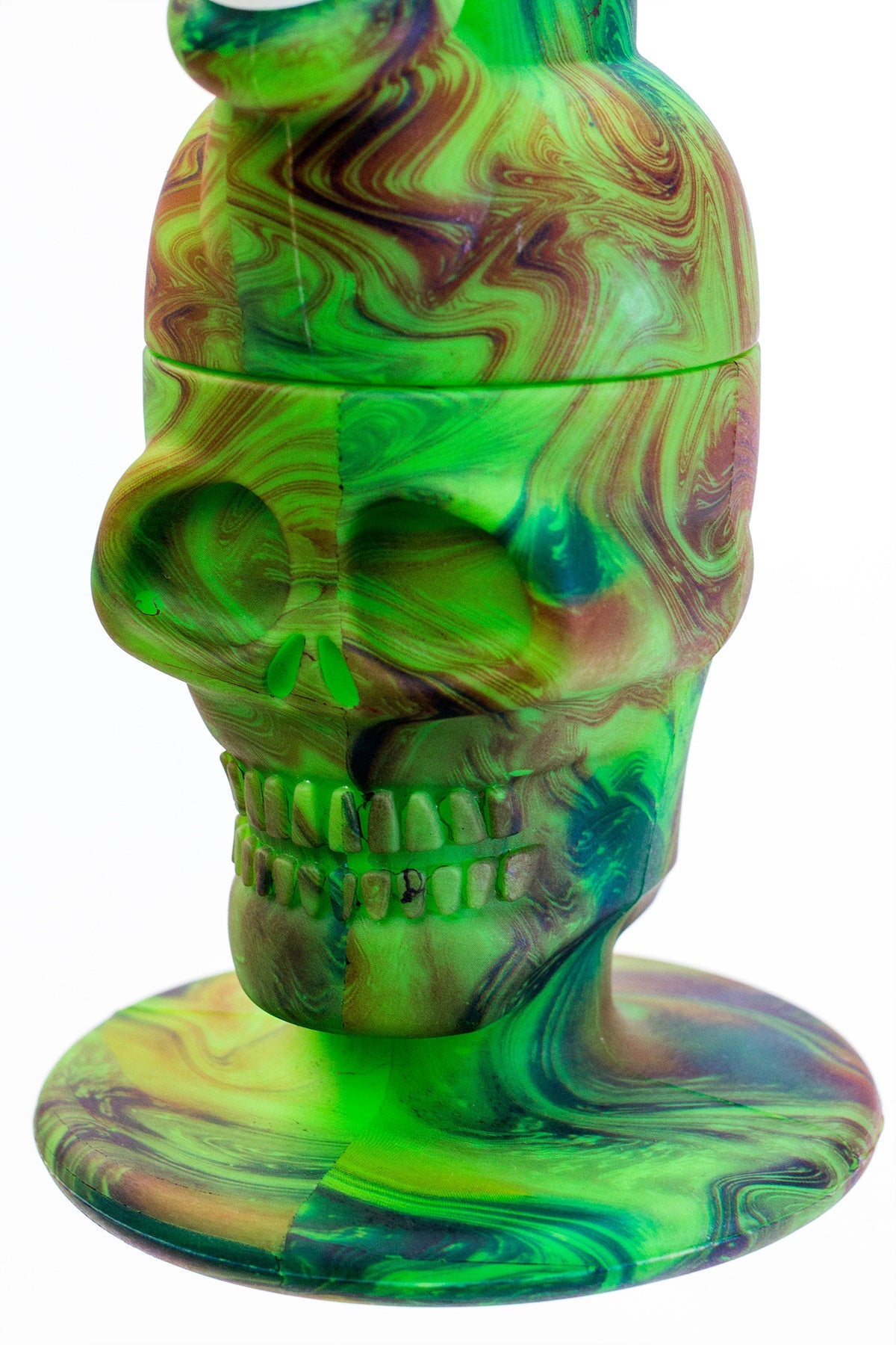 11" Assorted design silicone detachable skull bong_5