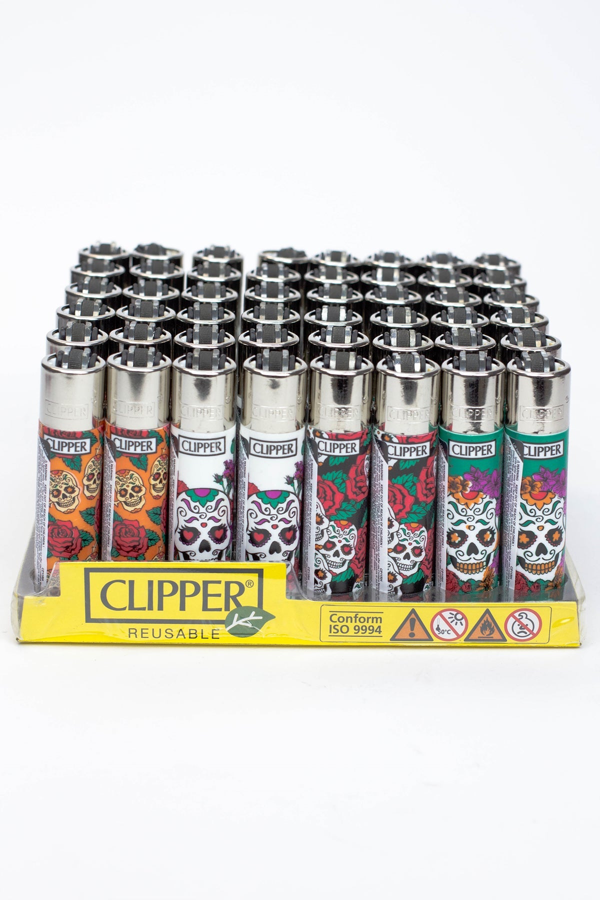 Clipper Mexican Skull Refillable Lighters_0