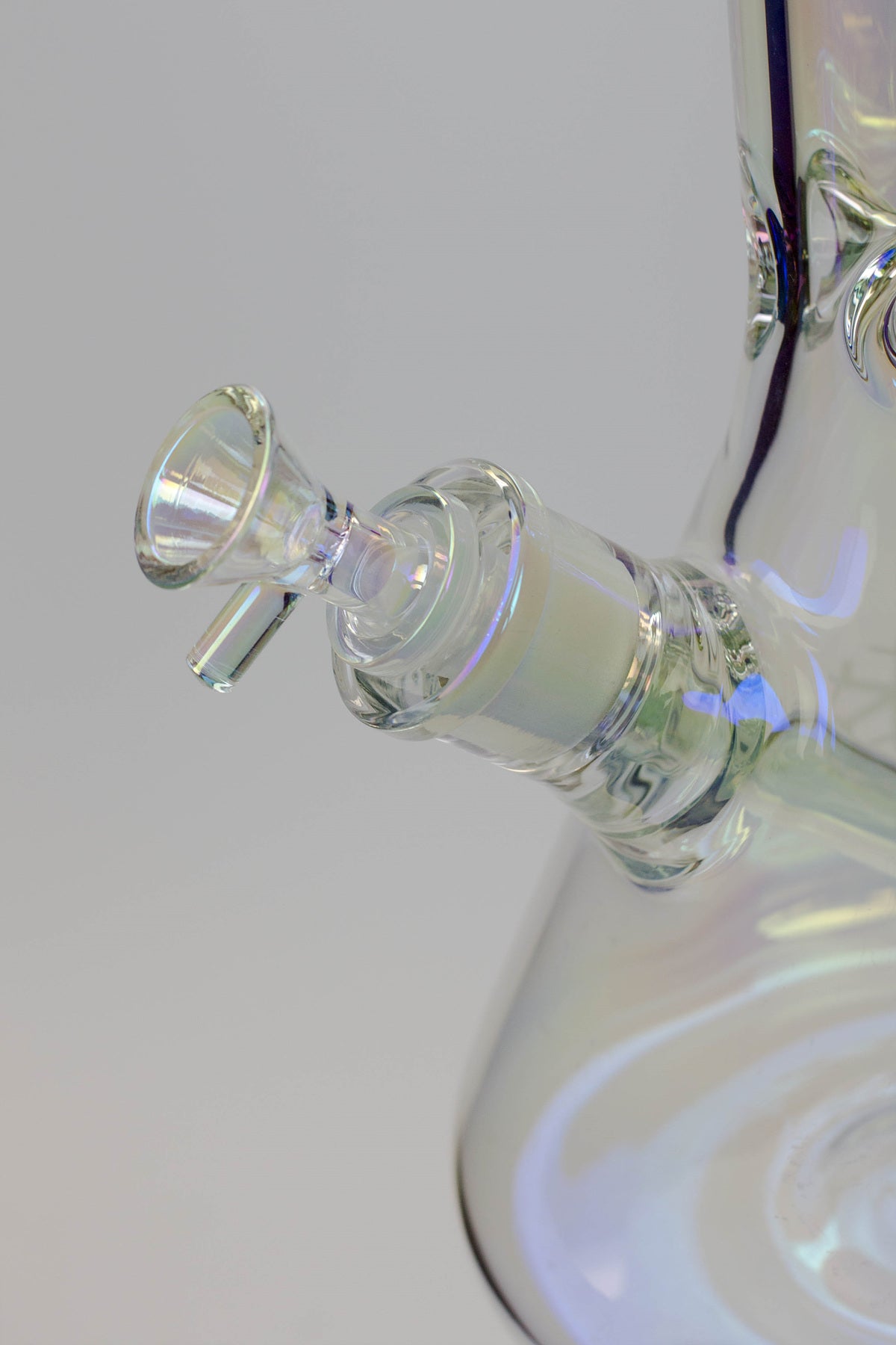 24" Infyniti Snowflake 7 mm metallic Glow in the dark glass water bong_1