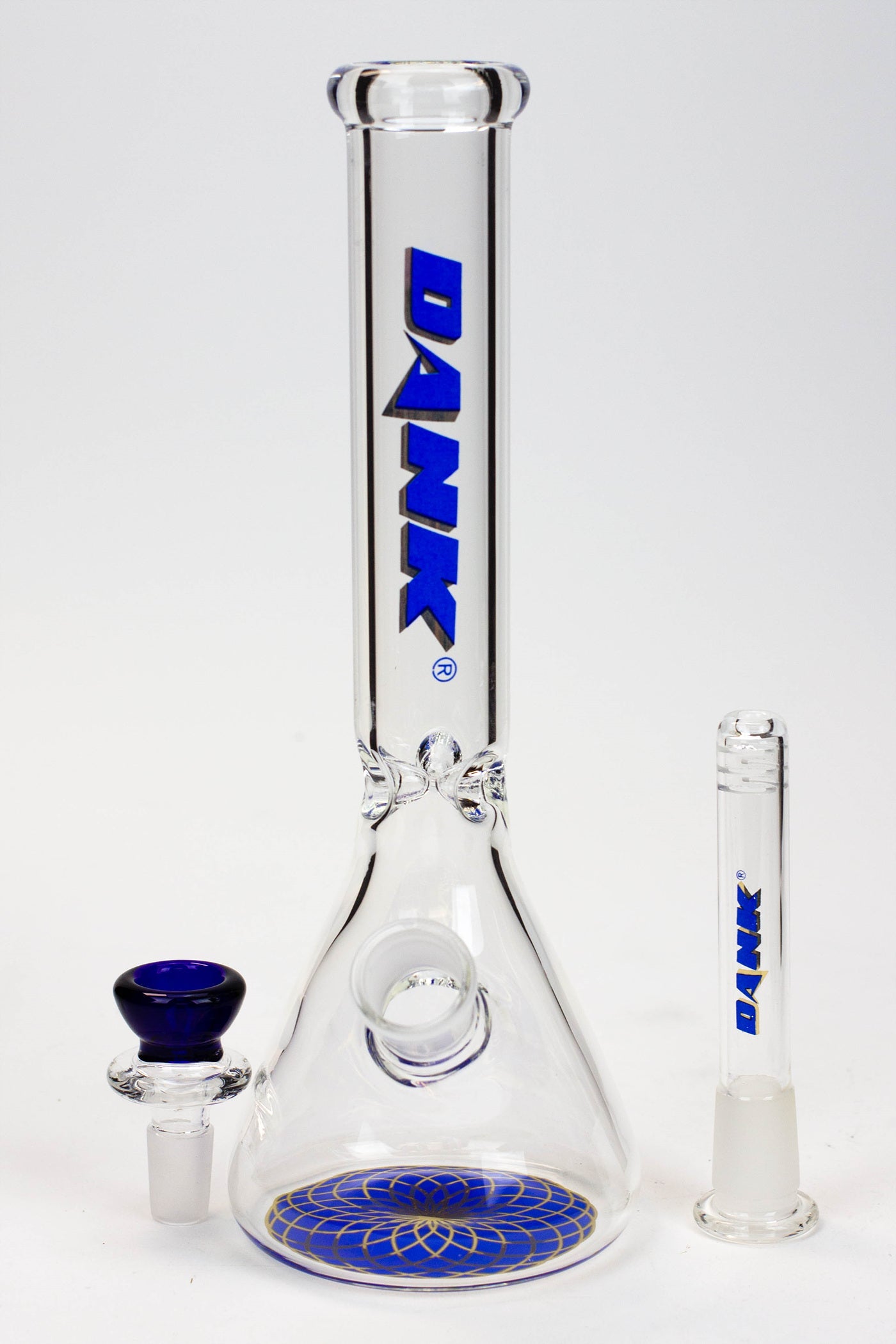 9.5" DANK beaker glass water bong_2