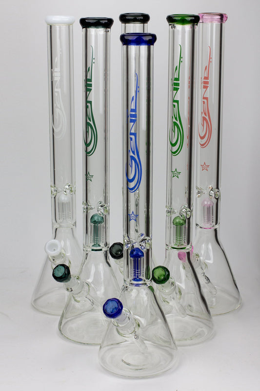 24" Genie 9 mm single percolator glass water bong_0