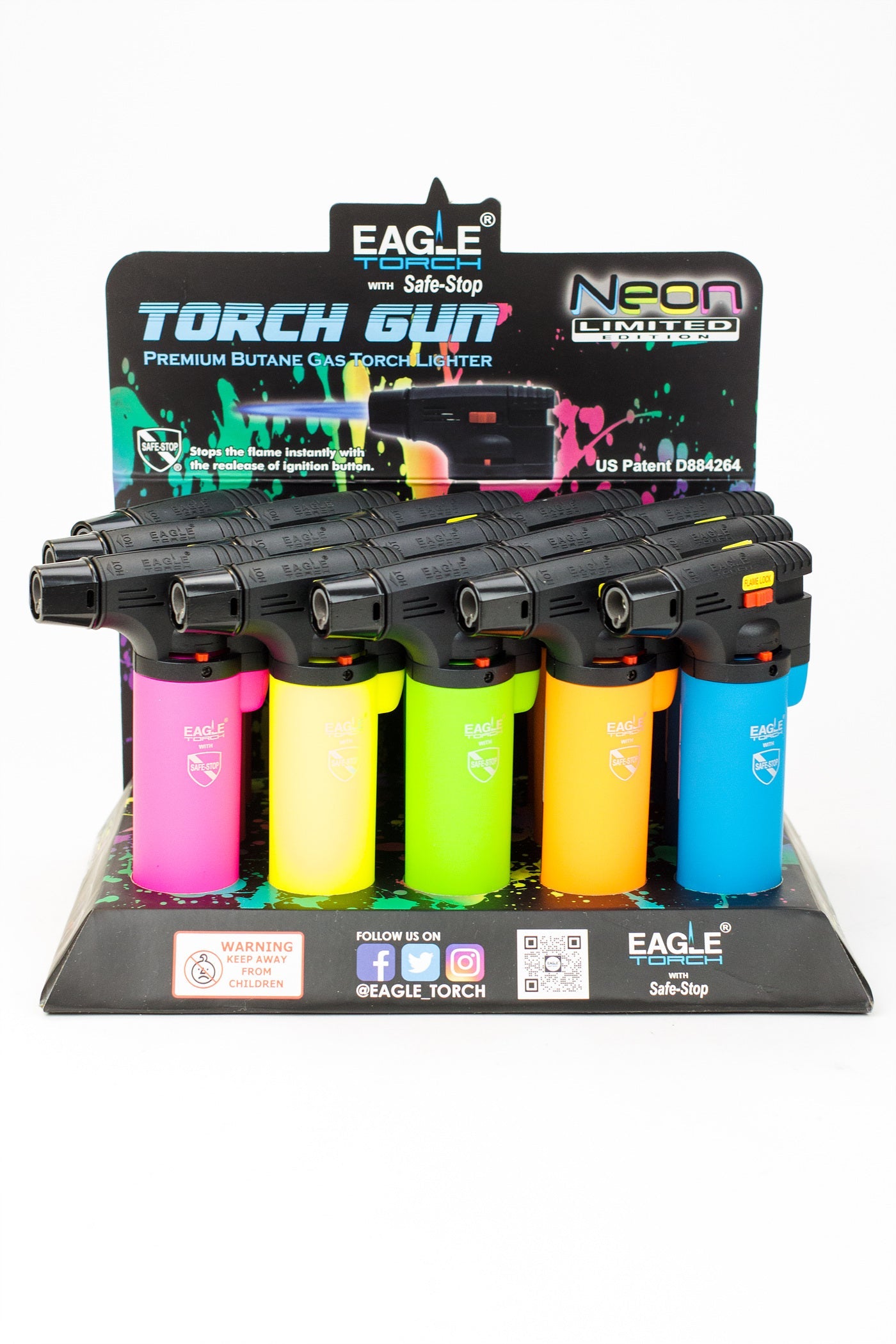 Eagle Torch-Neon Limited Torch gun lighter Box of 15_0