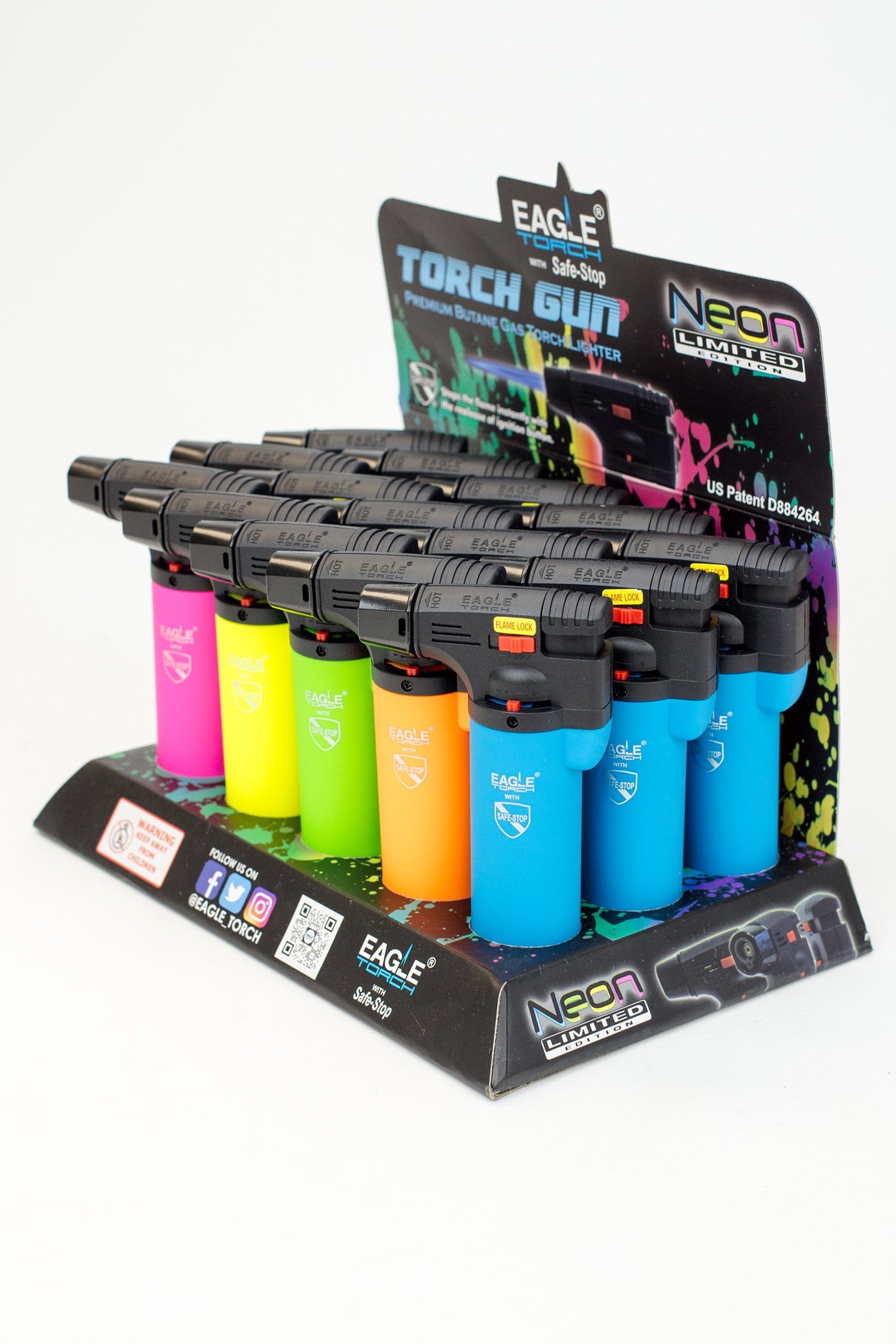 Eagle Torch-Neon Limited Torch gun lighter Box of 15_2