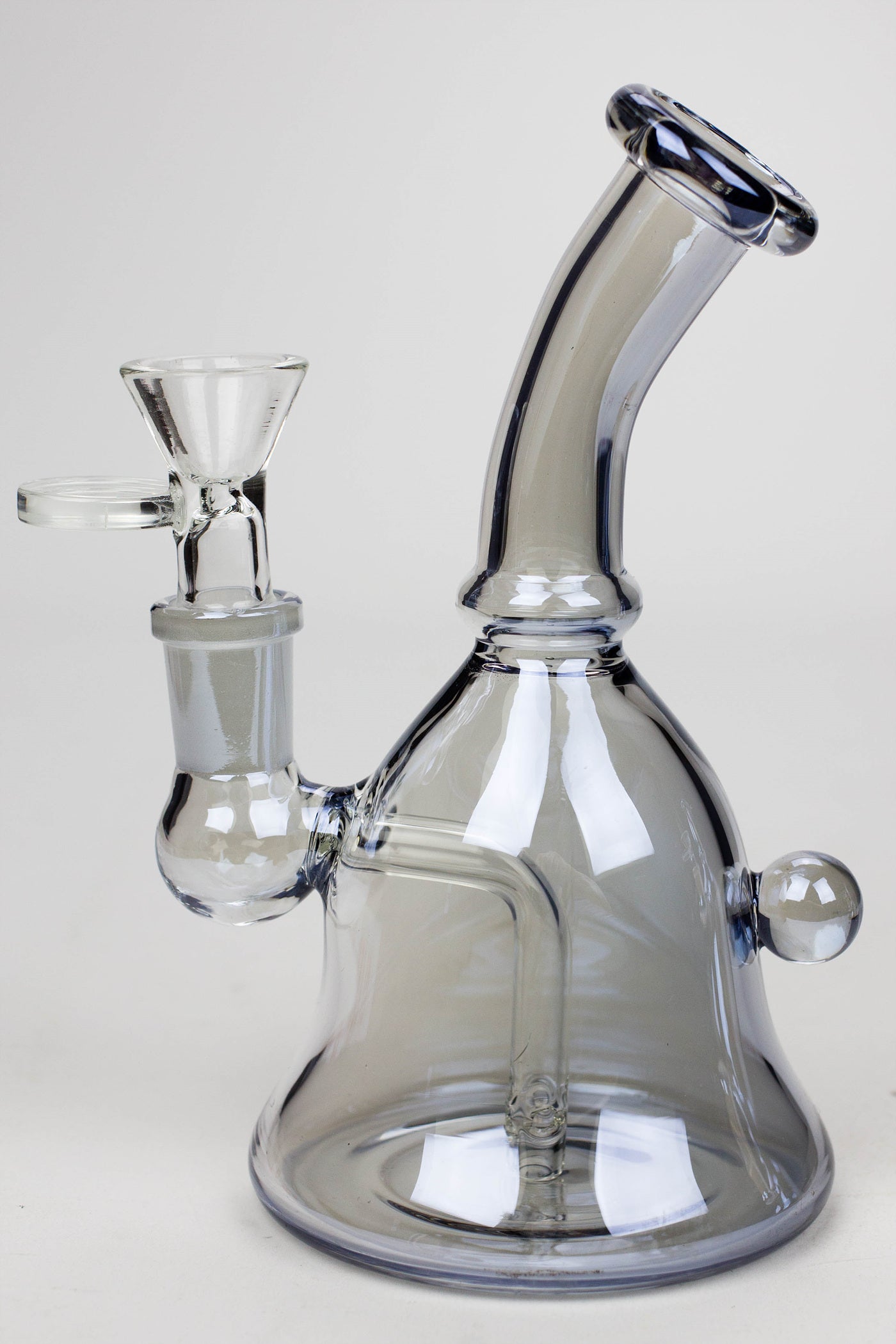 6" fixed 3 hole diffuser bell Metallic tinted bubbler_5