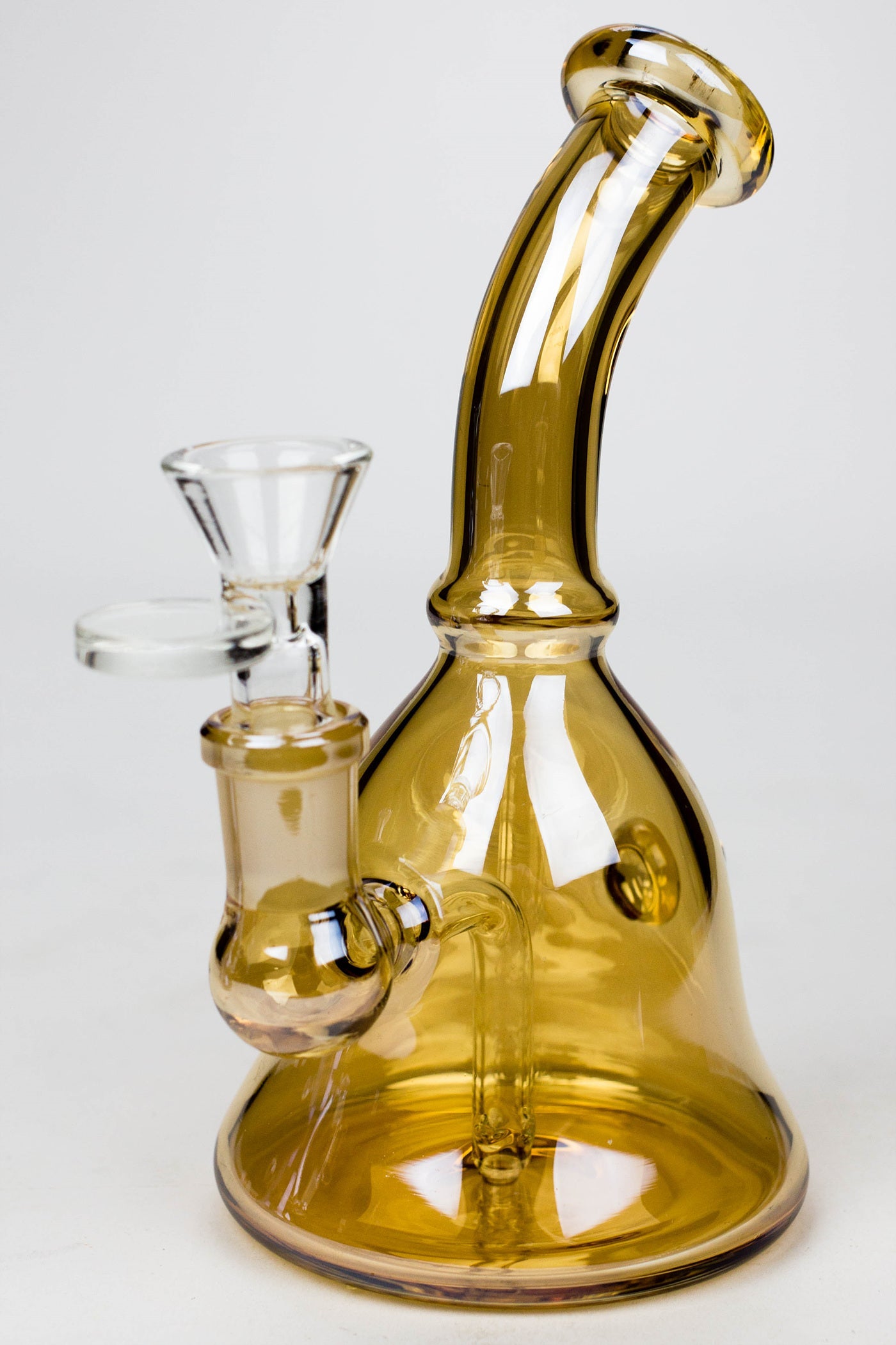 6" fixed 3 hole diffuser bell Metallic tinted bubbler_4