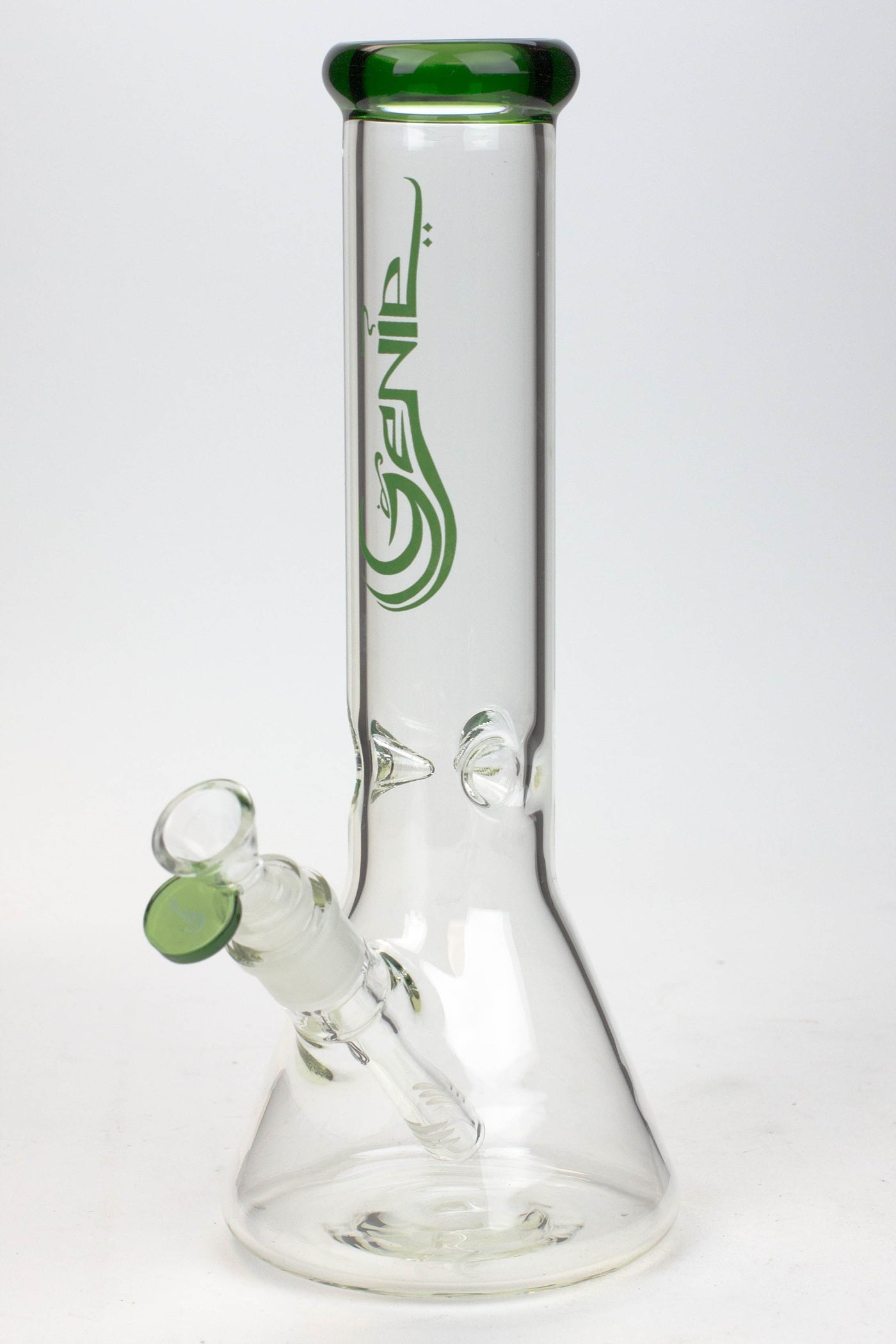 12" Genie Classic beaker glass water bong_8