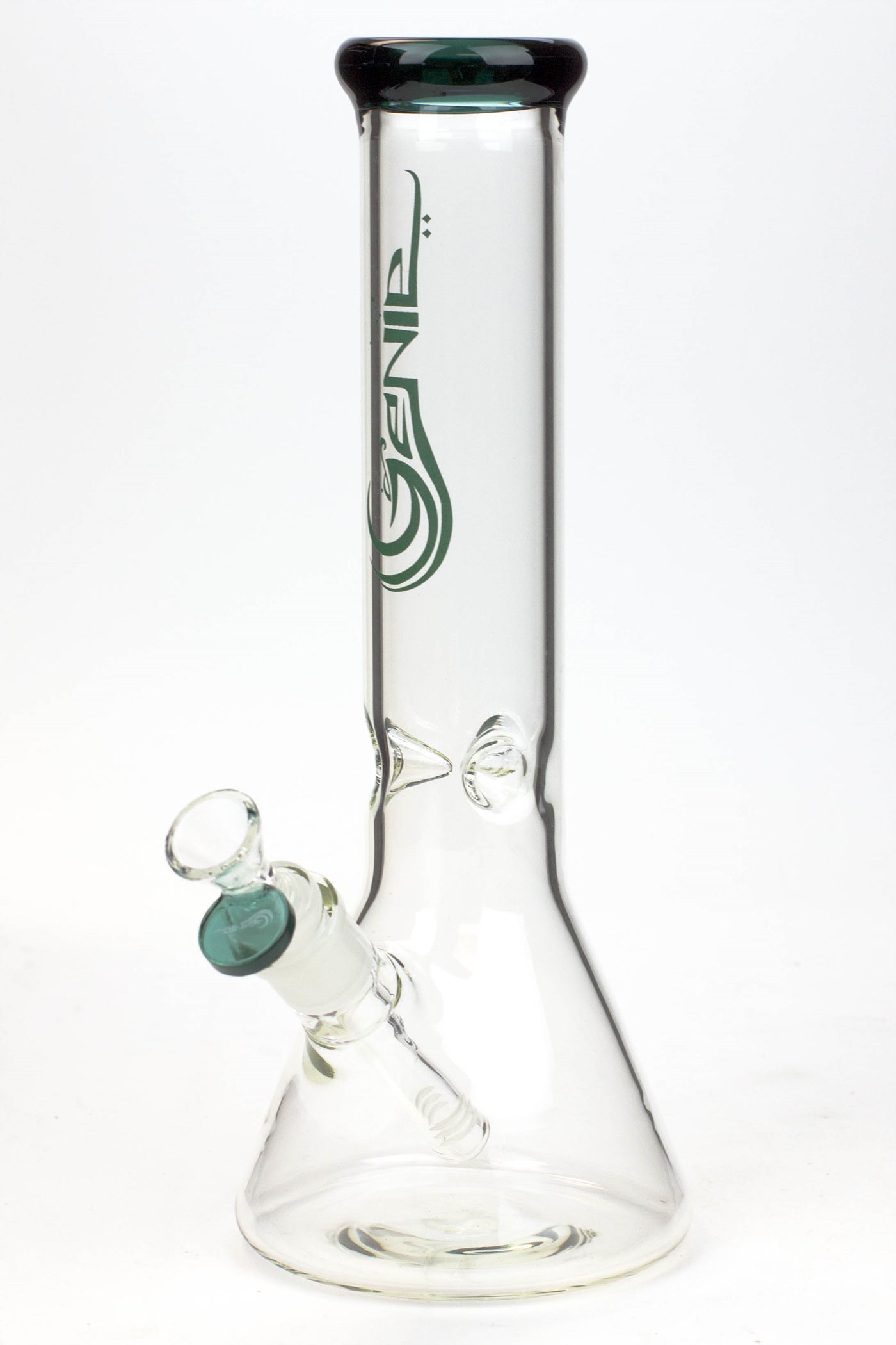 12" Genie Classic beaker glass water bong_10