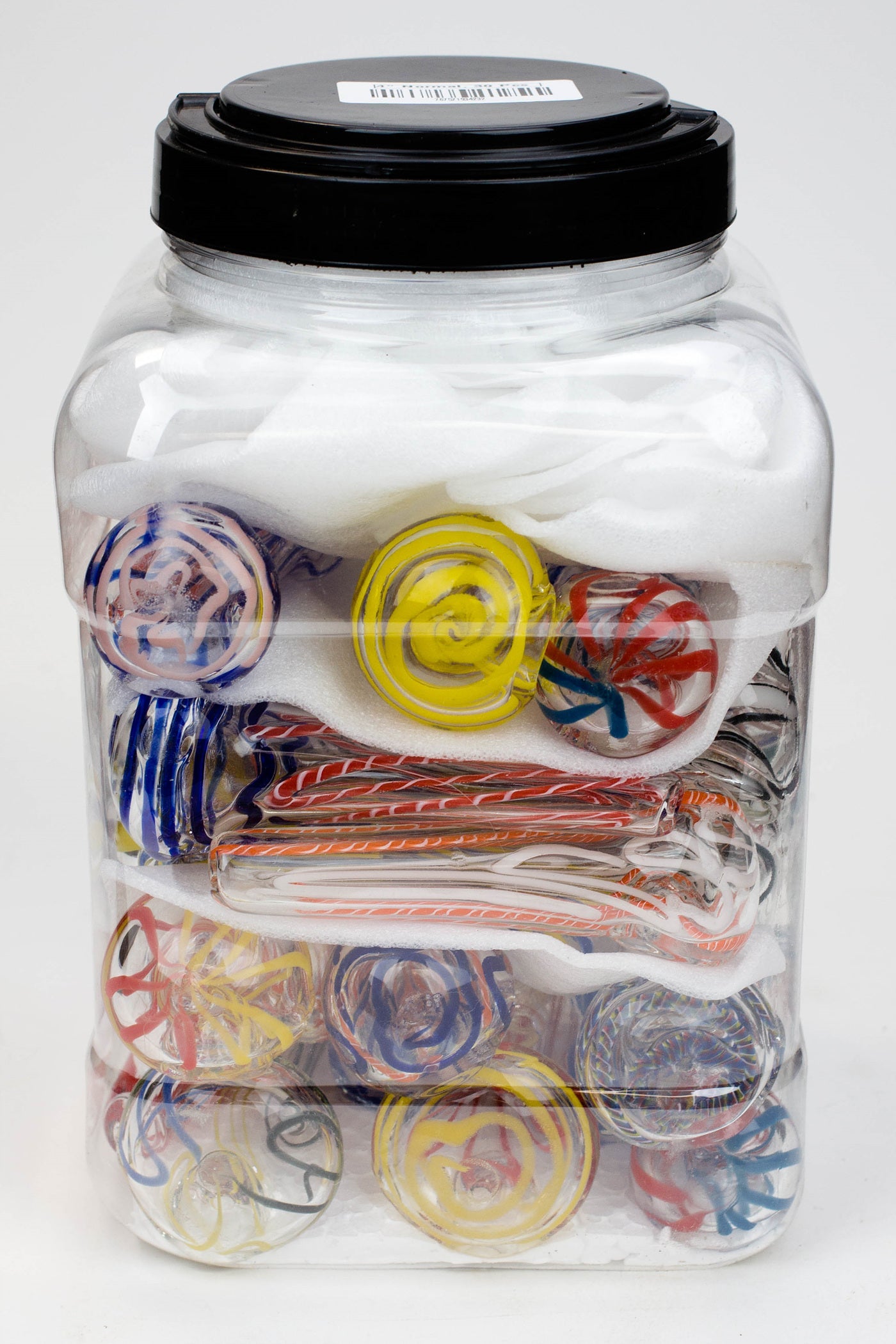 4" Soft glass hand pipe Jar of 30_1