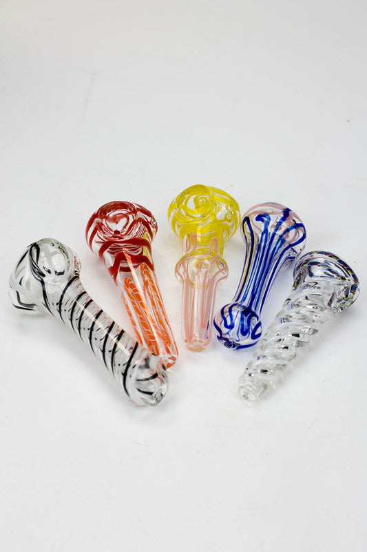 4" Soft glass hand pipe Jar of 30_0