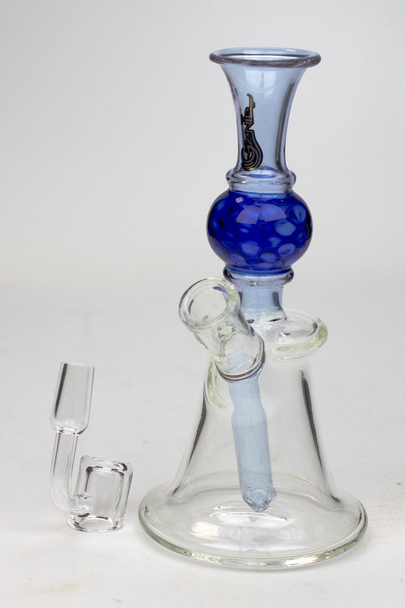 7" Genie hand bell fixed stem dab rig_2