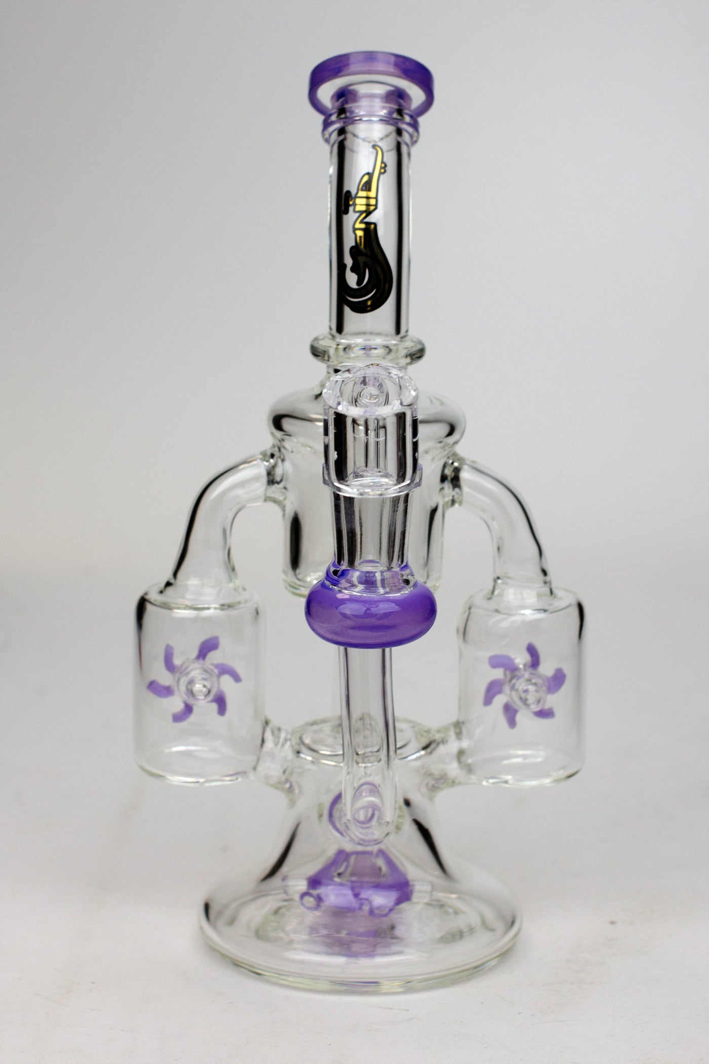 8.5" Genie twin turbine recycler dab rig_12