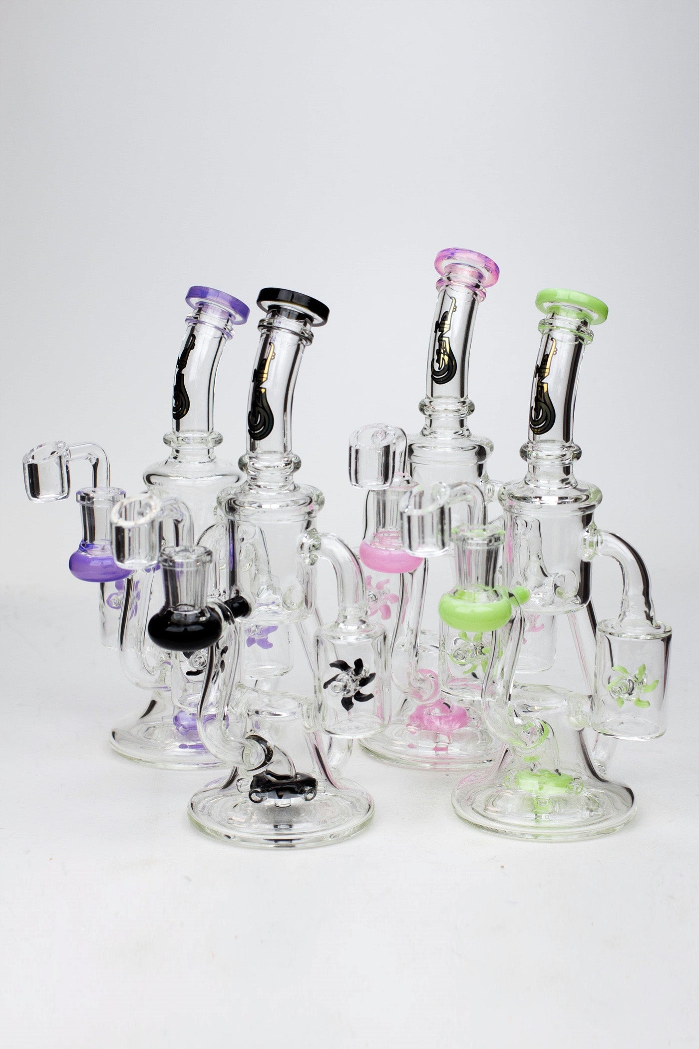 8.5" Genie twin turbine recycler dab rig_0