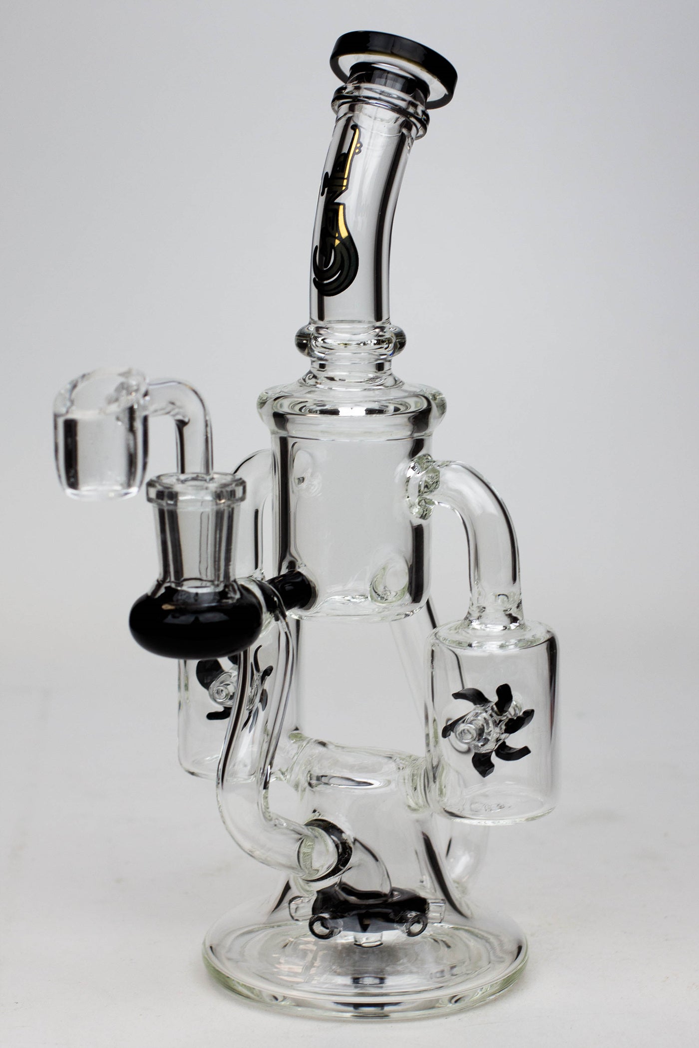 8.5" Genie twin turbine recycler dab rig_8