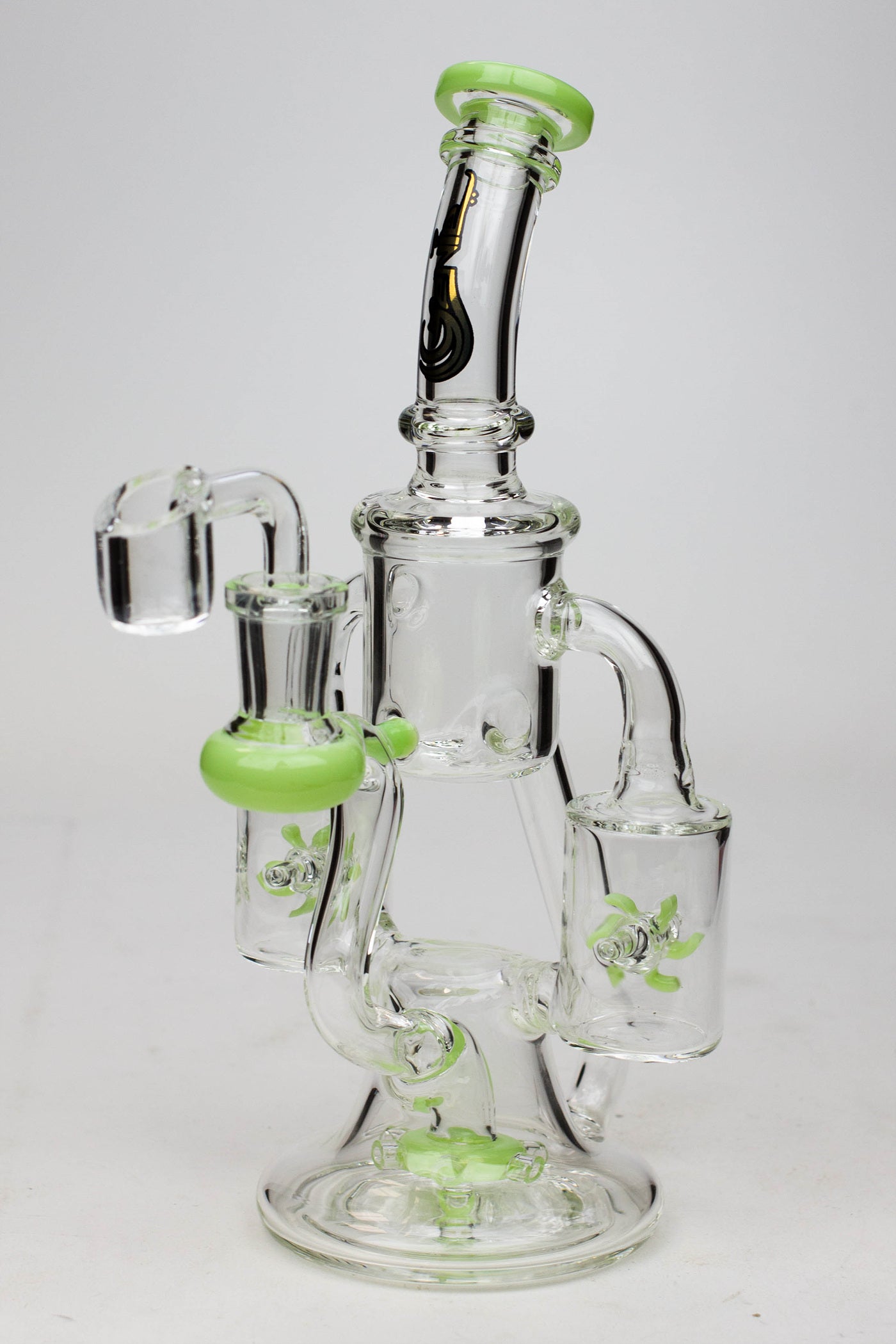 8.5" Genie twin turbine recycler dab rig_10