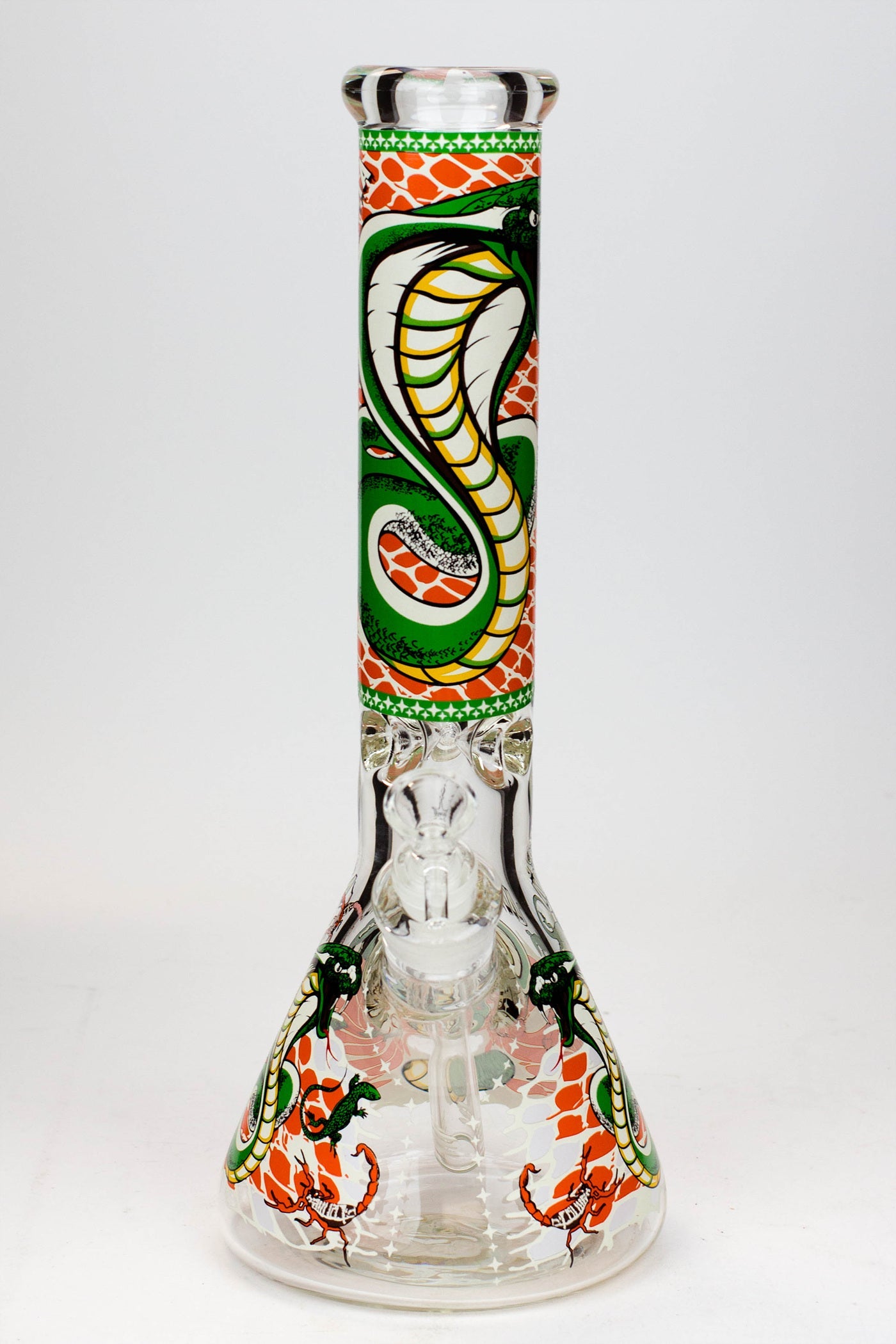 14" King Cobra Glow in the dark 9 mm glass bong_9