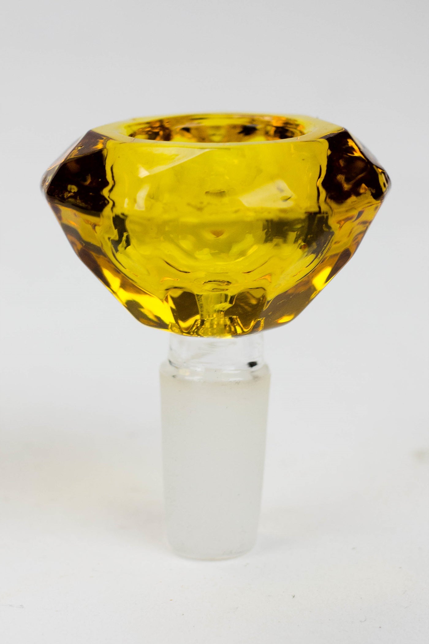 Diamond cutting shape wide glass bowl_1