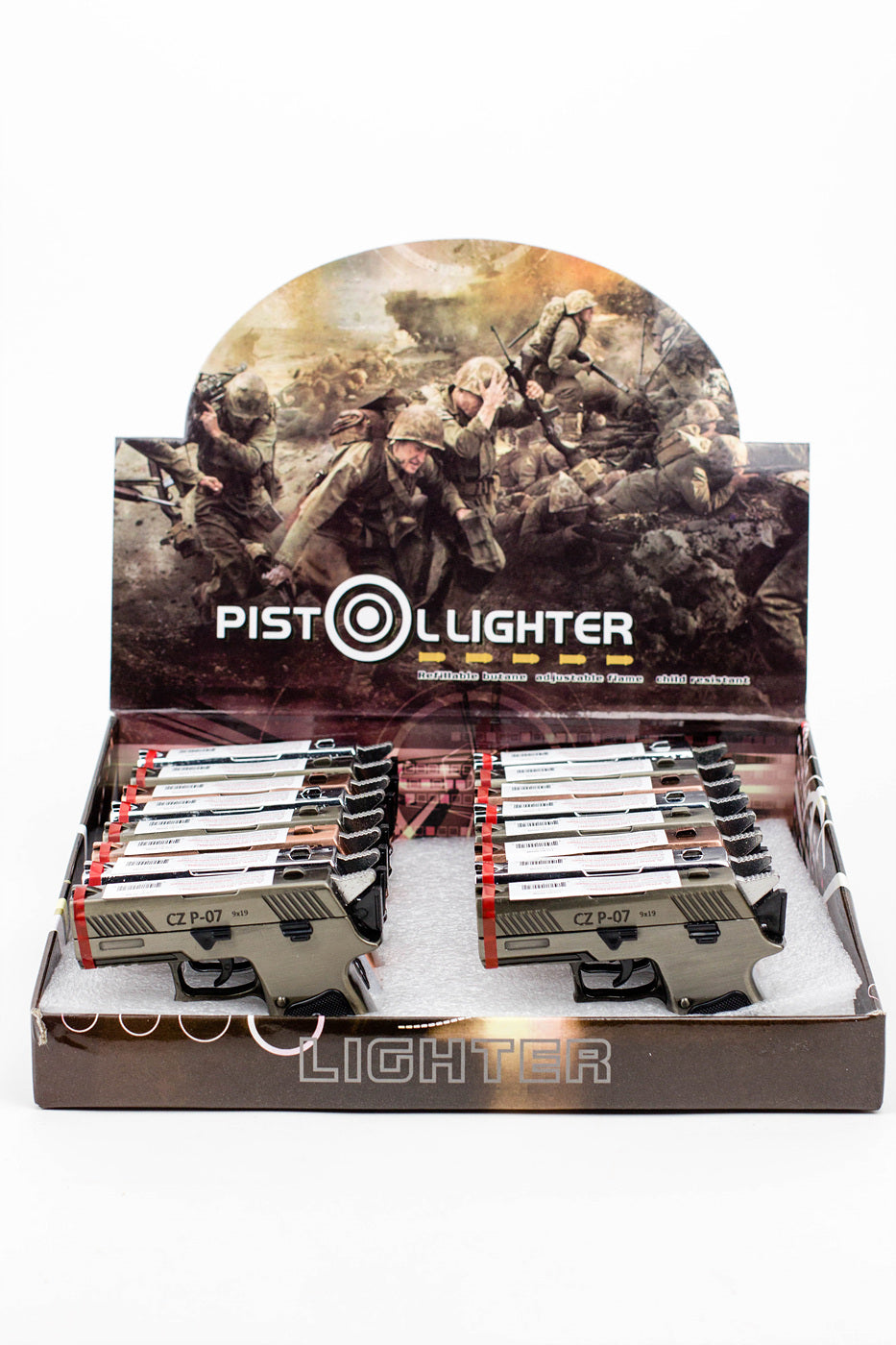 Triple flame Pistol Torch lighter Display of 16_2