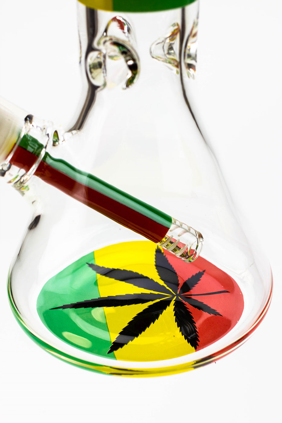 13.5" Rasta Man / 7 mm / classic beaker glass bong_1