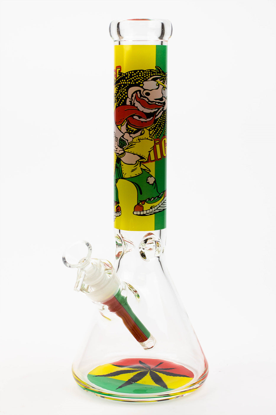 13.5" Rasta Man / 7 mm / classic beaker glass bong_6