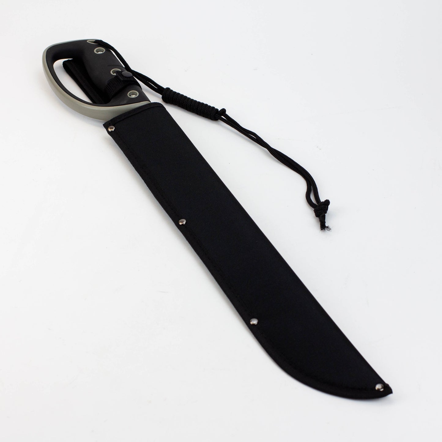25″ Black Machete Sword Hard Plastic Handle with Black Sheath  [HK6342]_1