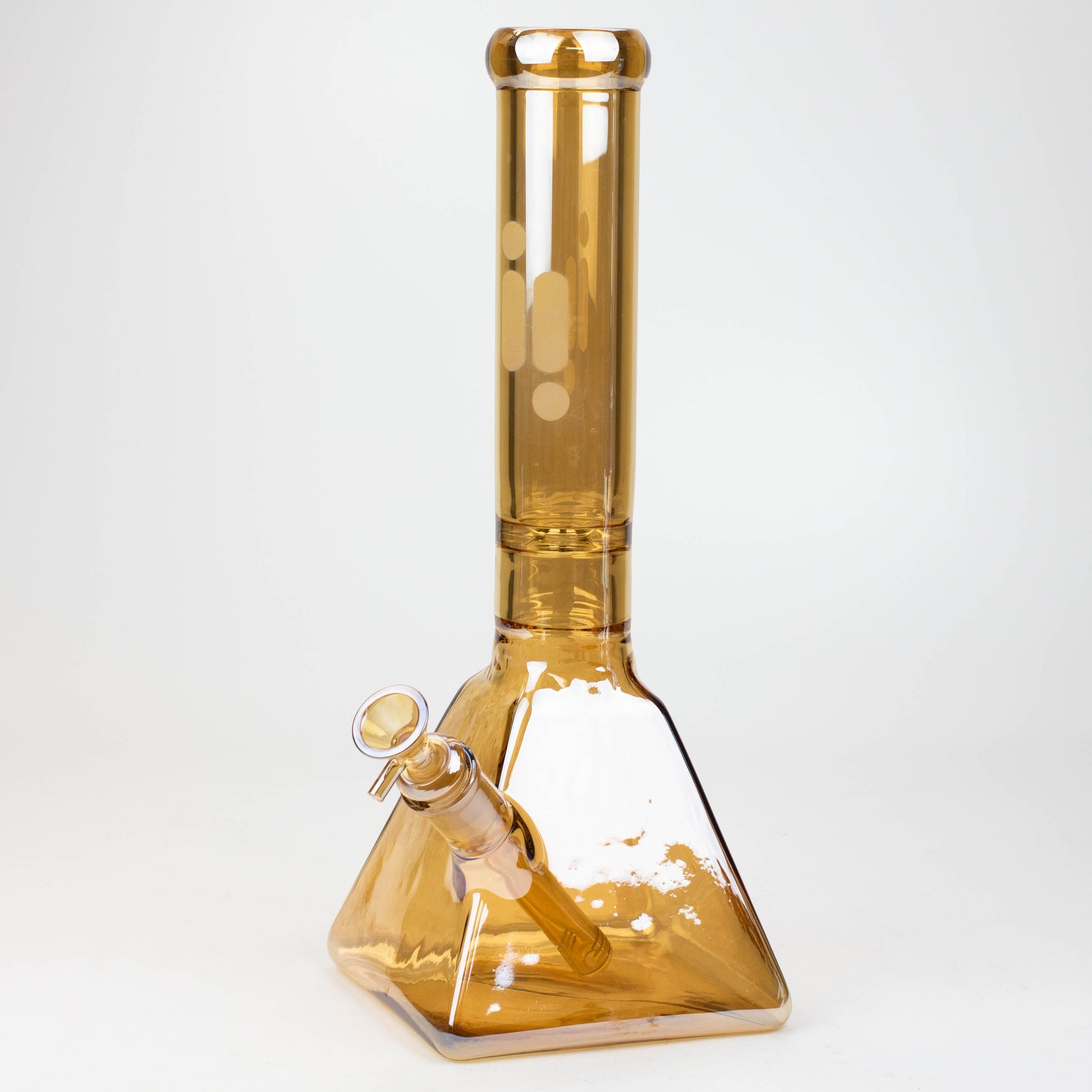 13" Infyniti 7 mm electroplated glass pyramid base bong_3