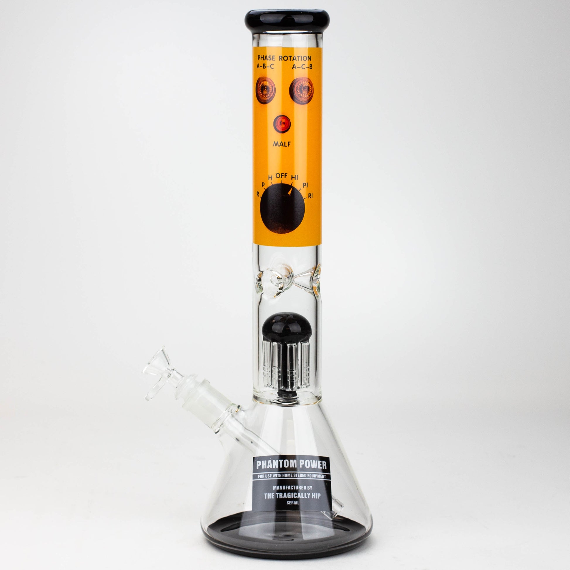 THE TRAGICALLY HIP-15.5" glass water pipe with single percolator by Infyniti_4