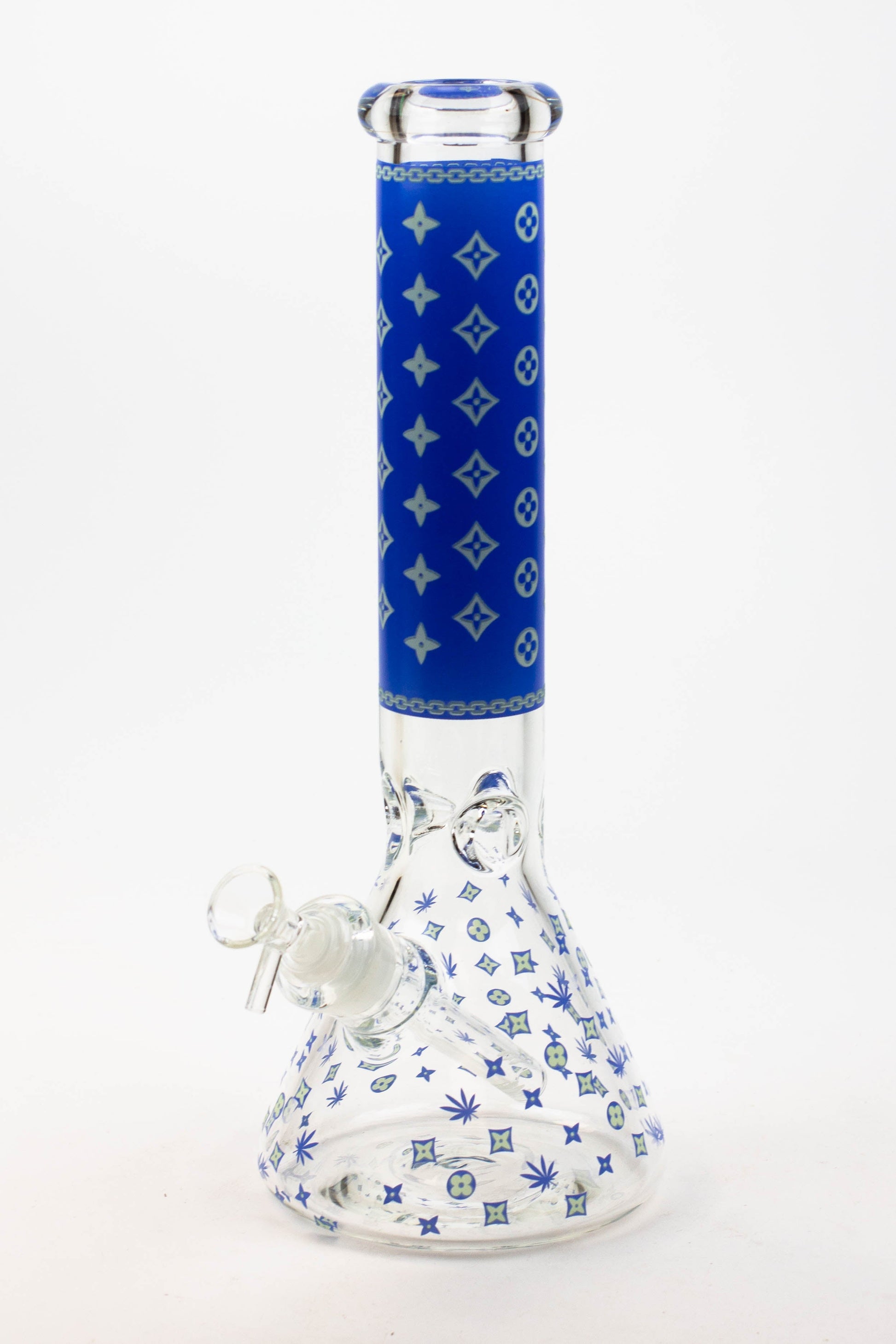 14" Luxury Patten Glow in the dark 7 mm glass bong [A24]_7