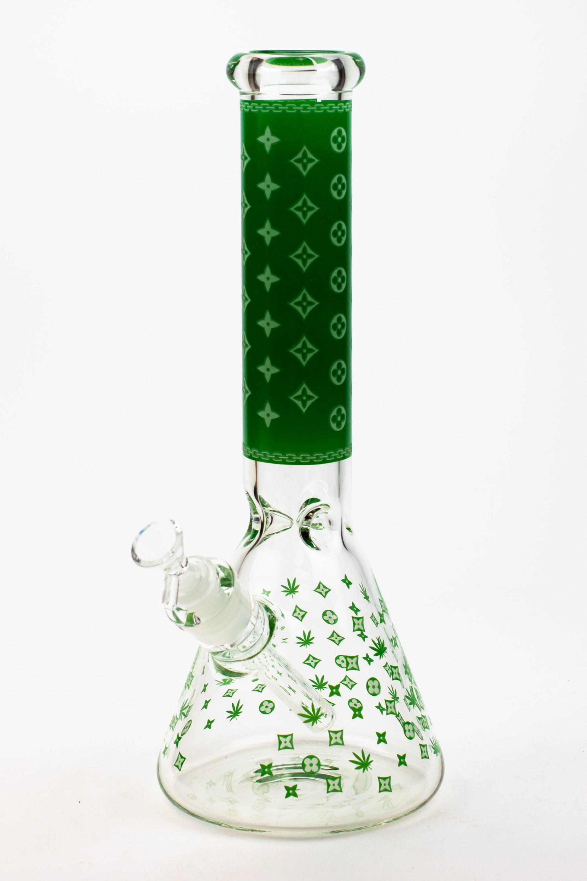 14" Luxury Patten Glow in the dark 7 mm glass bong [A24]_8