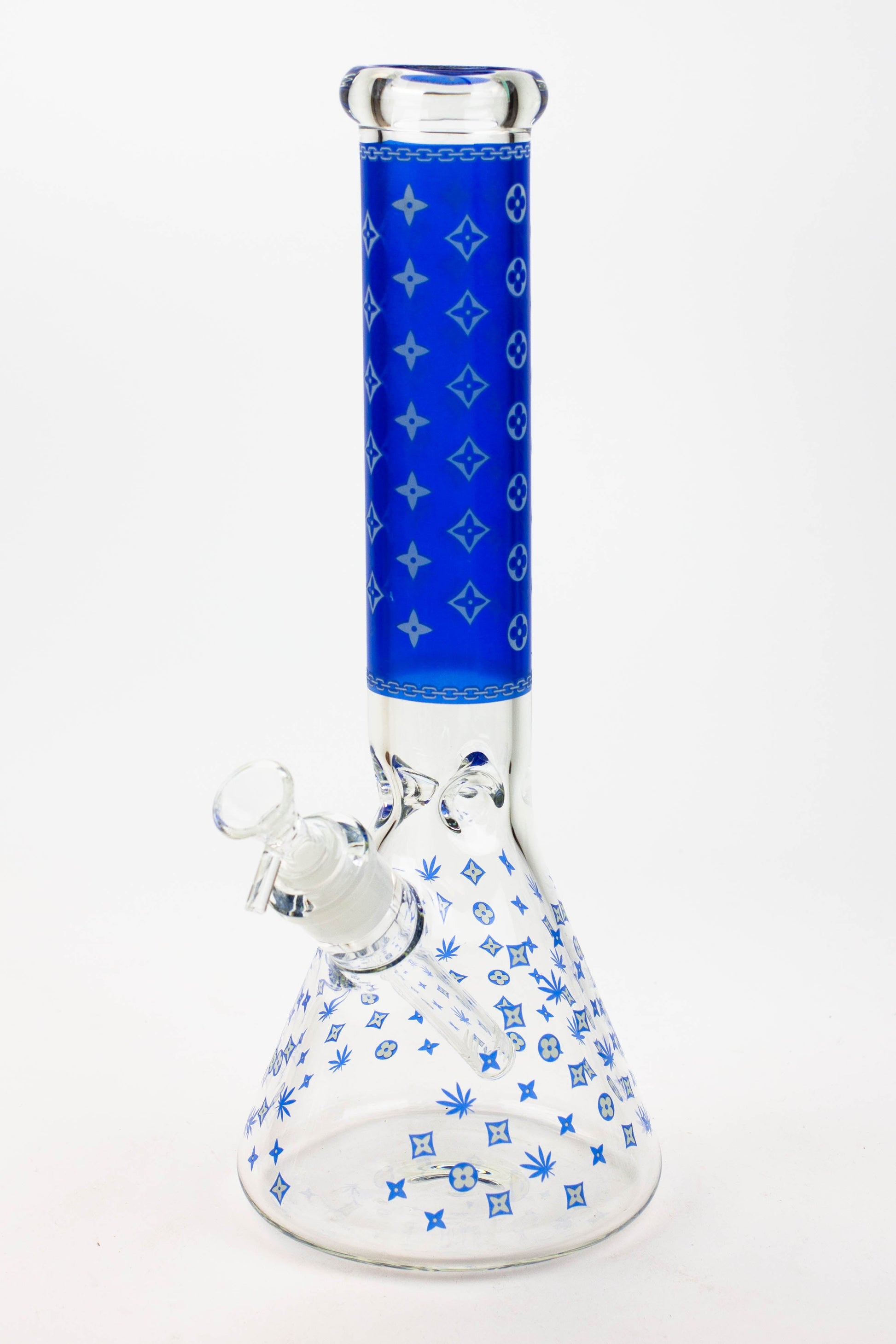 14" Luxury Patten Glow in the dark 7 mm glass bong [A24]_9