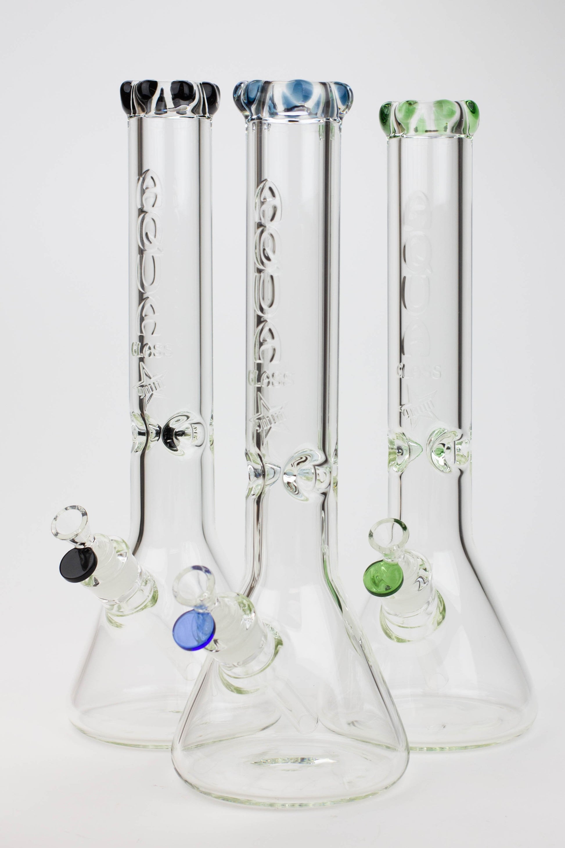 15.5" AQUA Glass / 9mm / glass beaker water bong_0