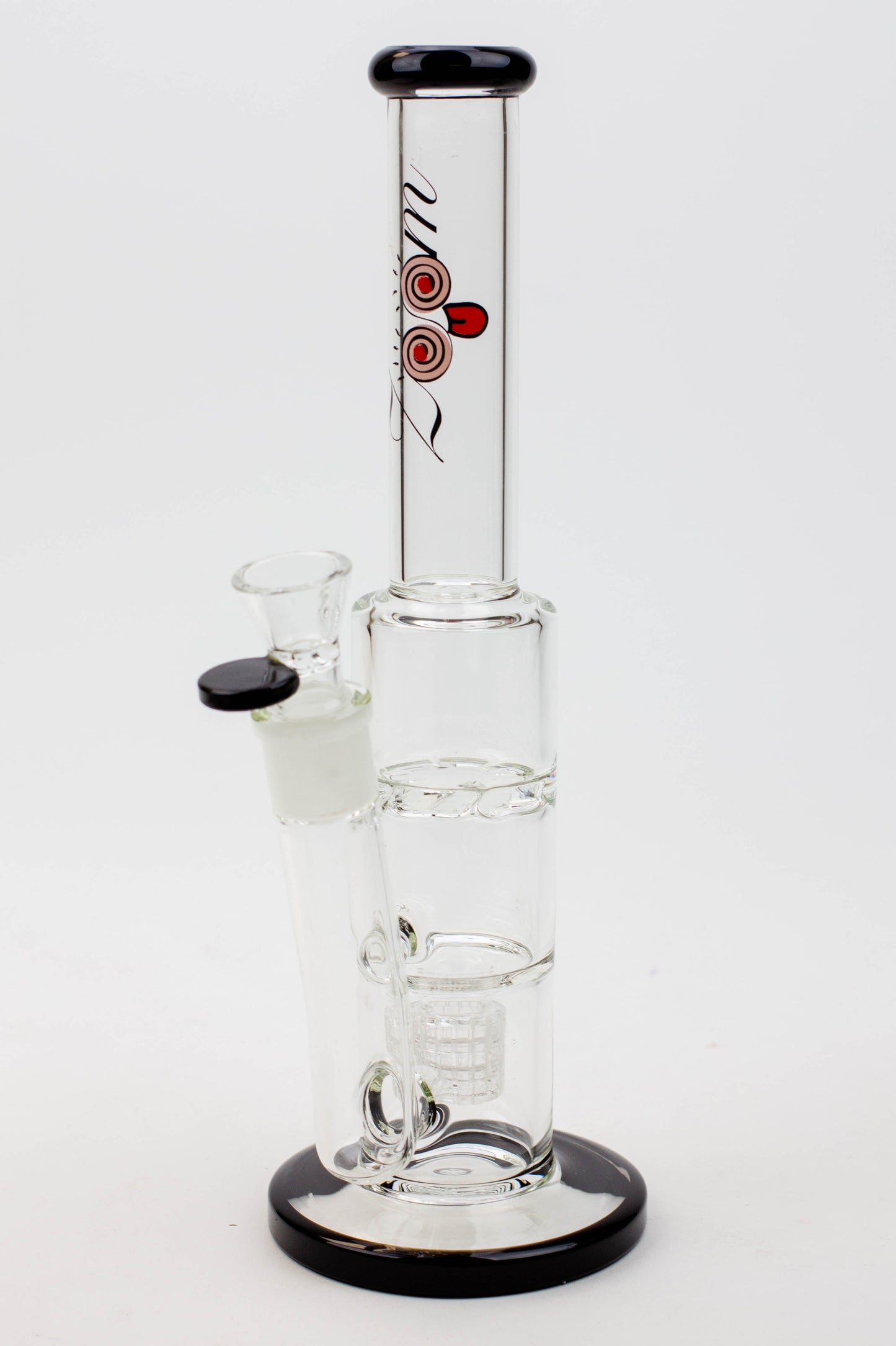 12" ZOOM Tornado and showerhead glass bong [B6]_3