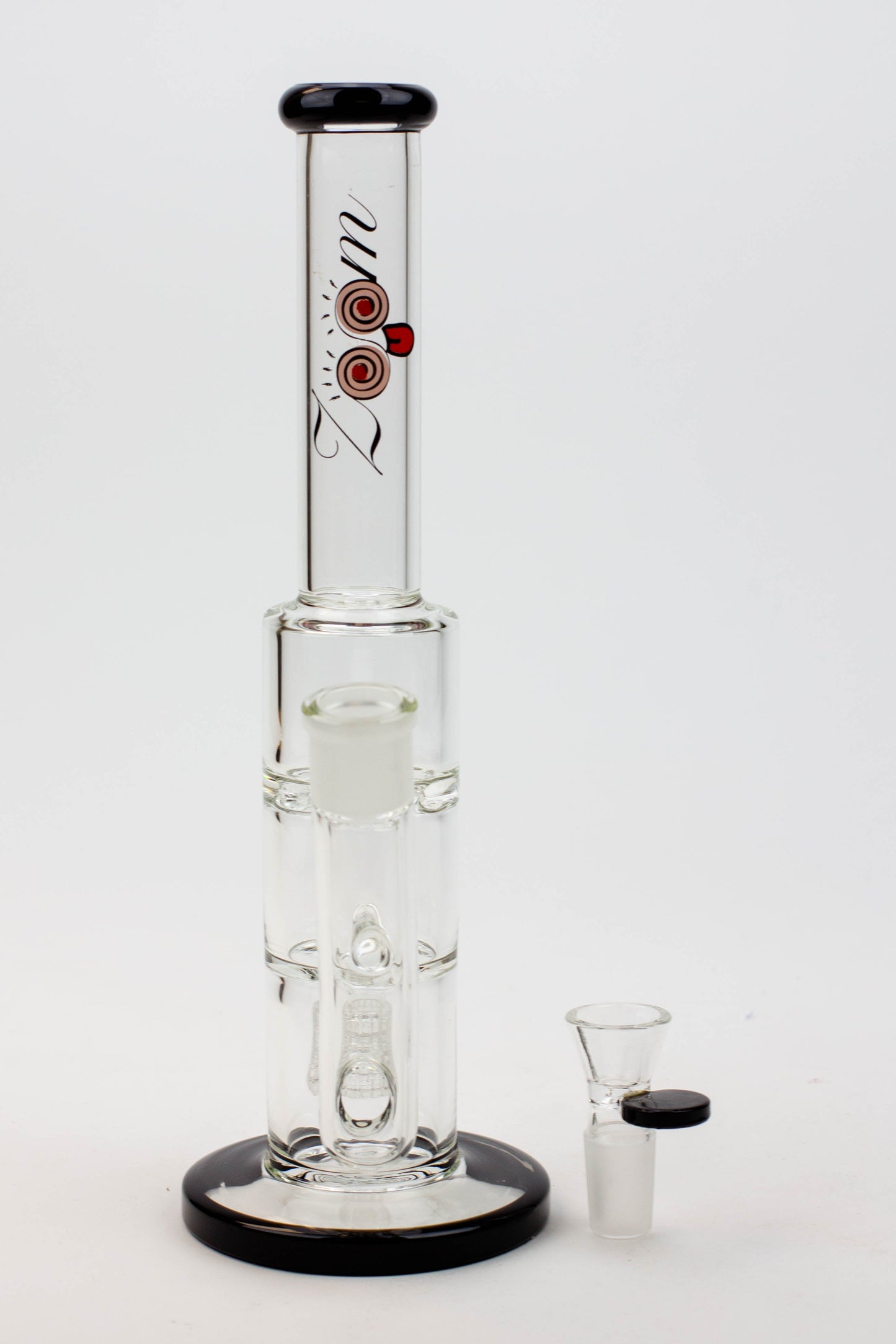 12" ZOOM Tornado and showerhead glass bong [B6]_9