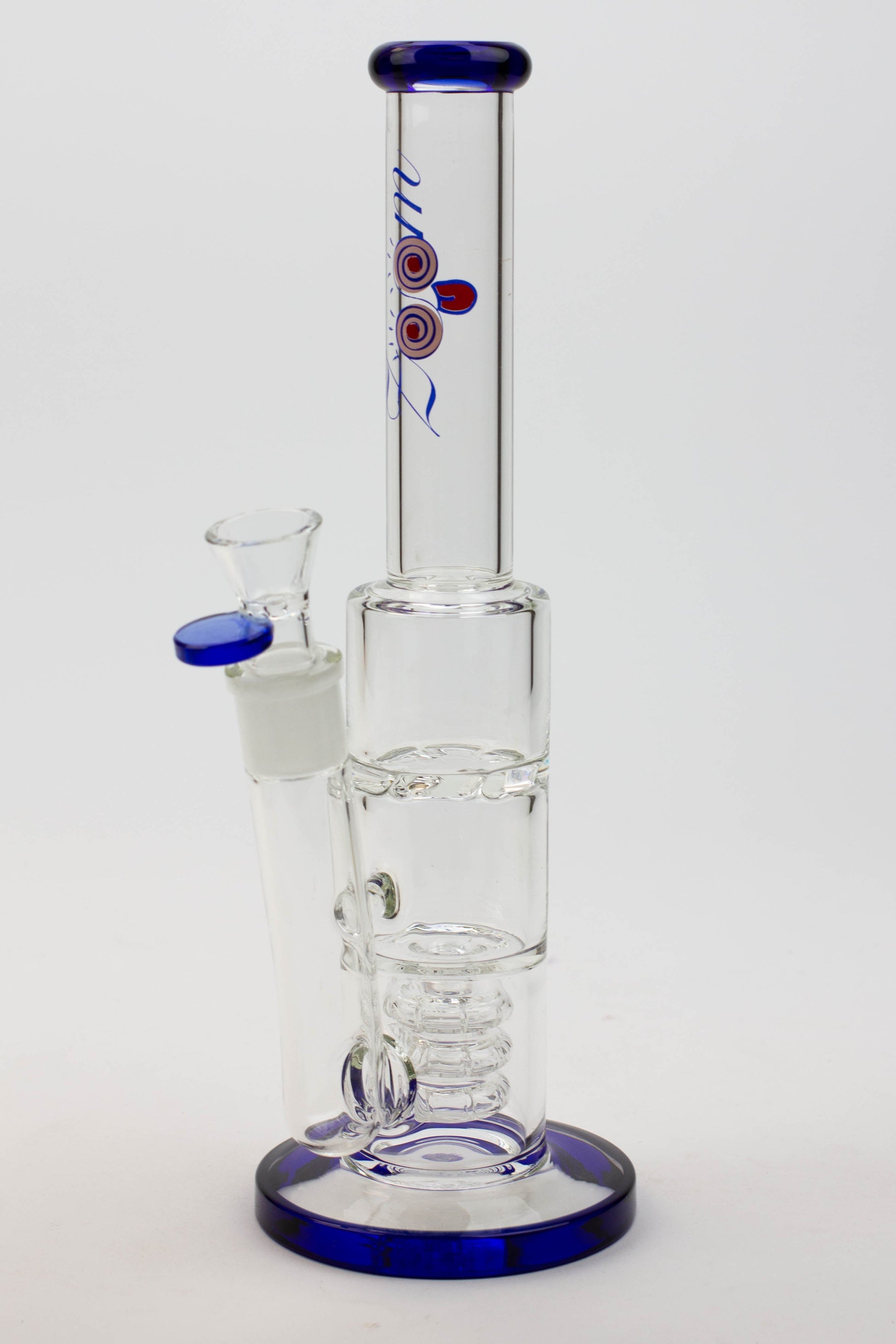 12" ZOOM Tornado and showerhead glass bong [B6]_4