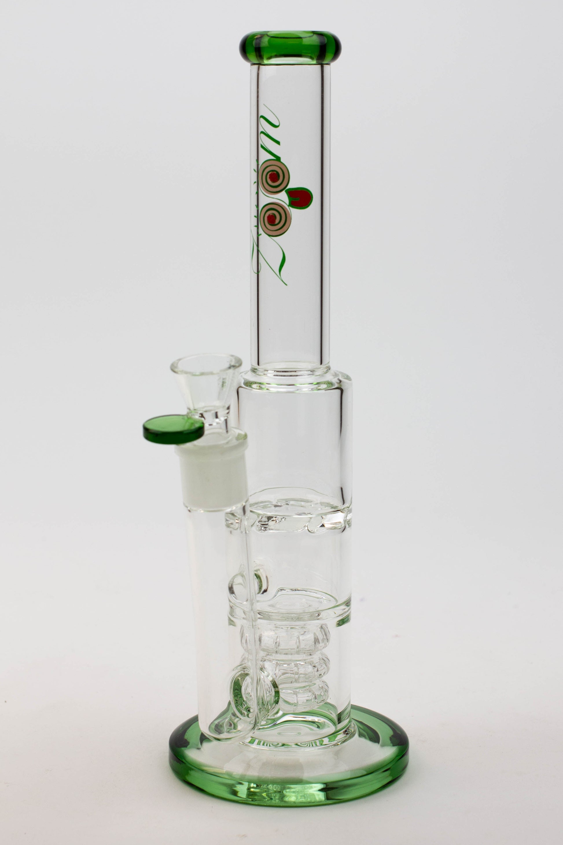 12" ZOOM Tornado and showerhead glass bong [B6]_5