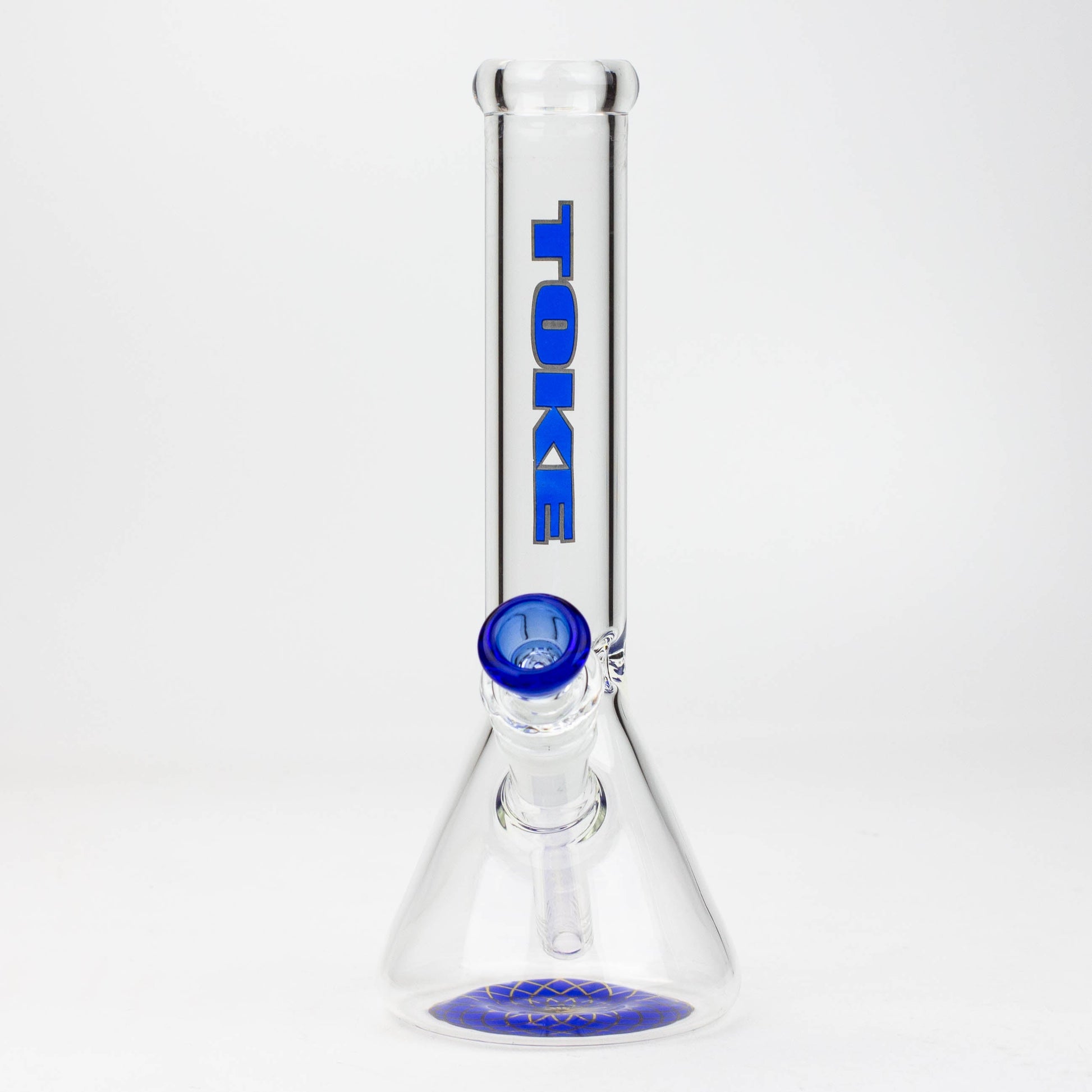 9.5" TOKE beaker glass water bong_4