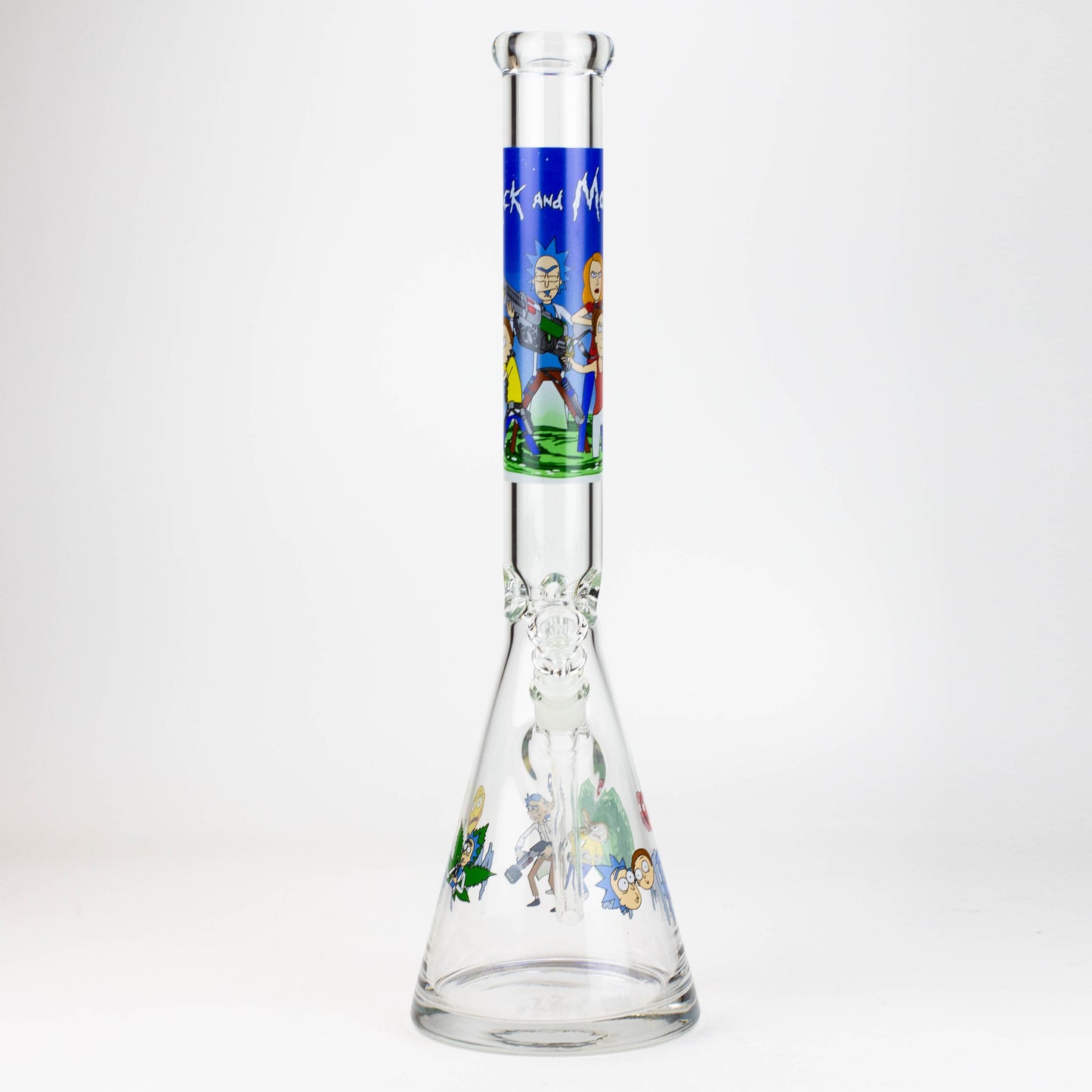 20" RM decal 7 mm glass water bong_11