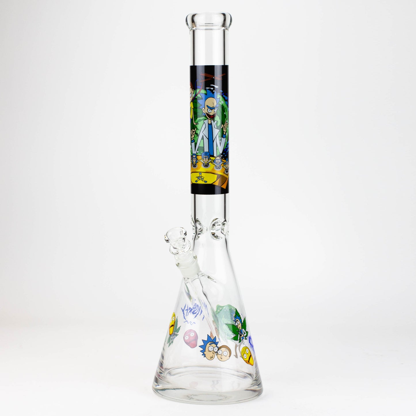 20" RM decal 7 mm glass water bong_9