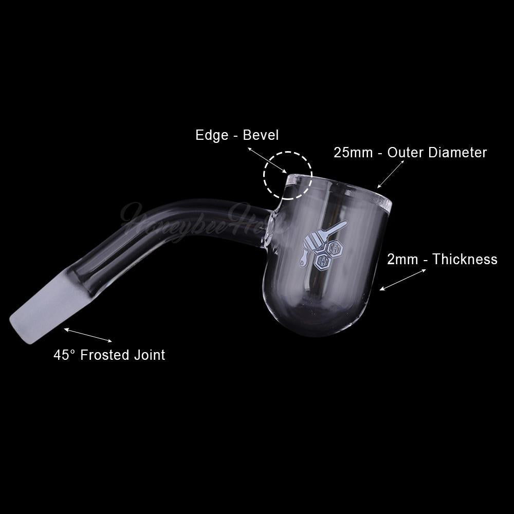 Honeybee Herb - HONEY BEVEL BOWL - 45° DEGREE Banger_1