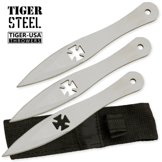 Tiger Steel | 5.5" 3 PC Siler throwing knife set [TV-1034-SL]_0