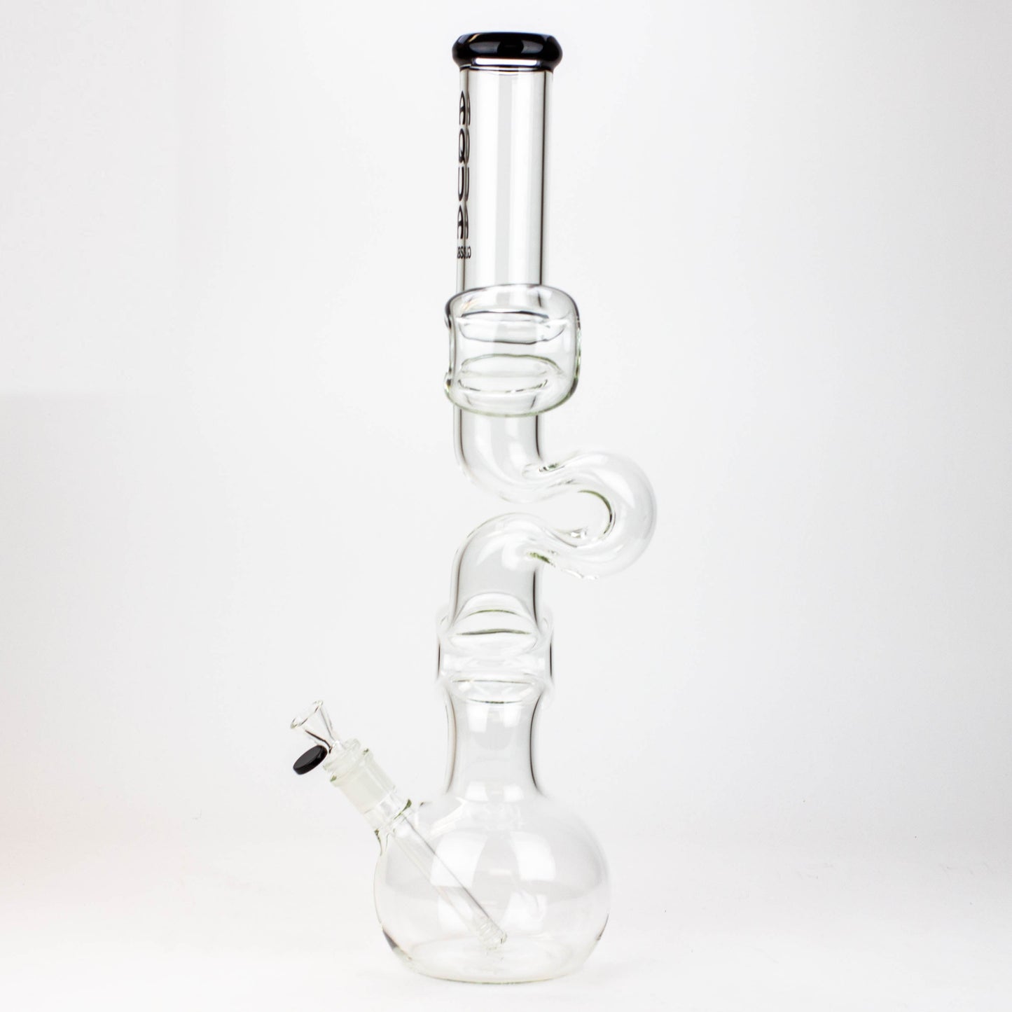 20" AQUA Glass Kink Zong glass water bong [AQUA026]_1