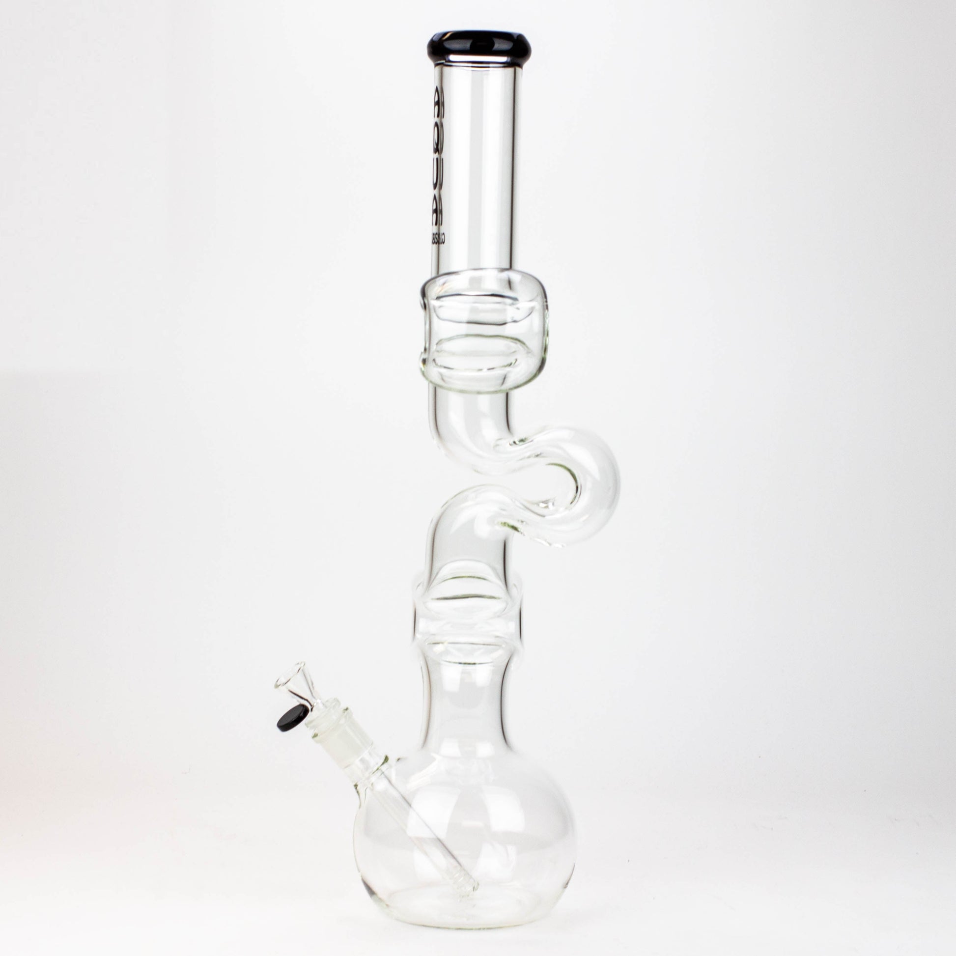 20" AQUA Glass Kink Zong glass water bong [AQUA026]_1