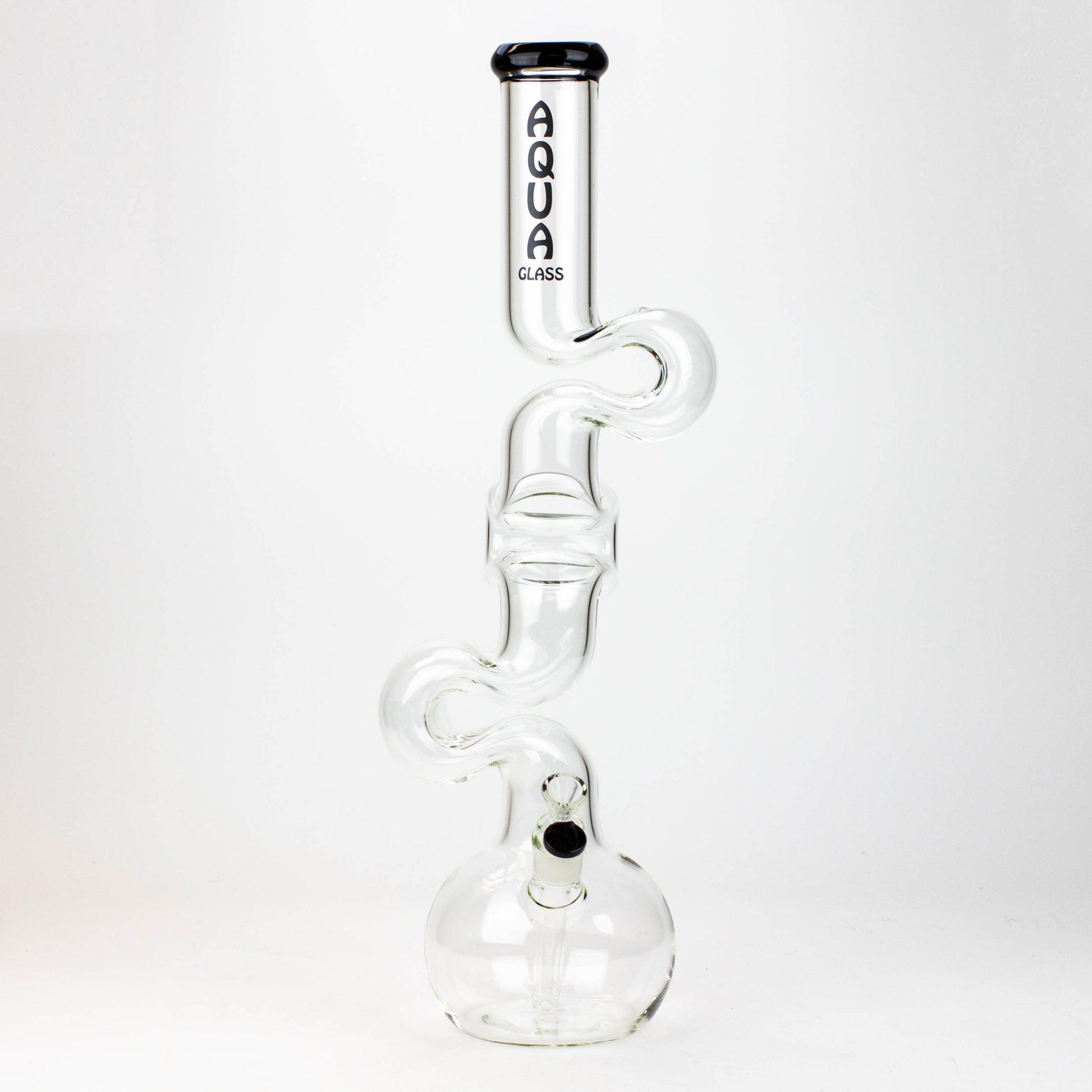 20" AQUA Glass Kink Zong glass water bong [AQUA026]_2