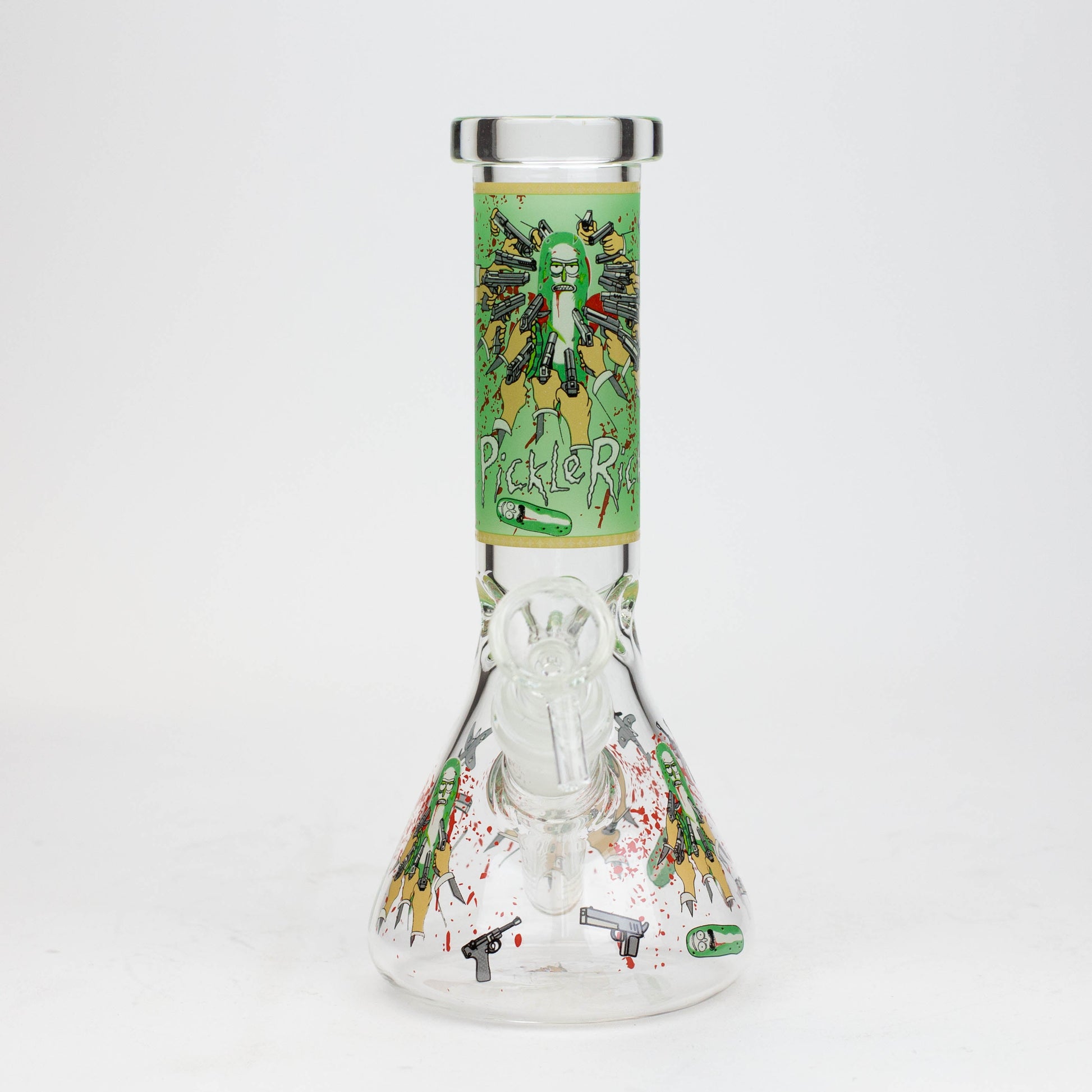 8" NM glass water bong - Glow In the dark_12