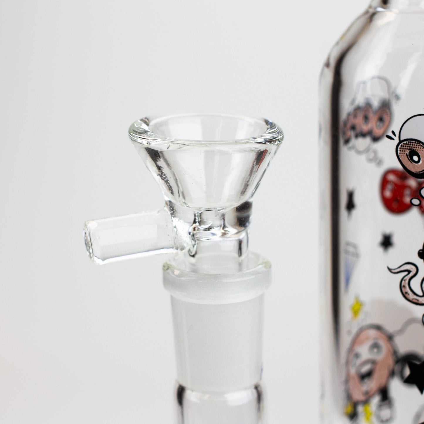 9.5" XTREME 2-in-1 glass Bong with honeycomb diffuser [XTR302]_9