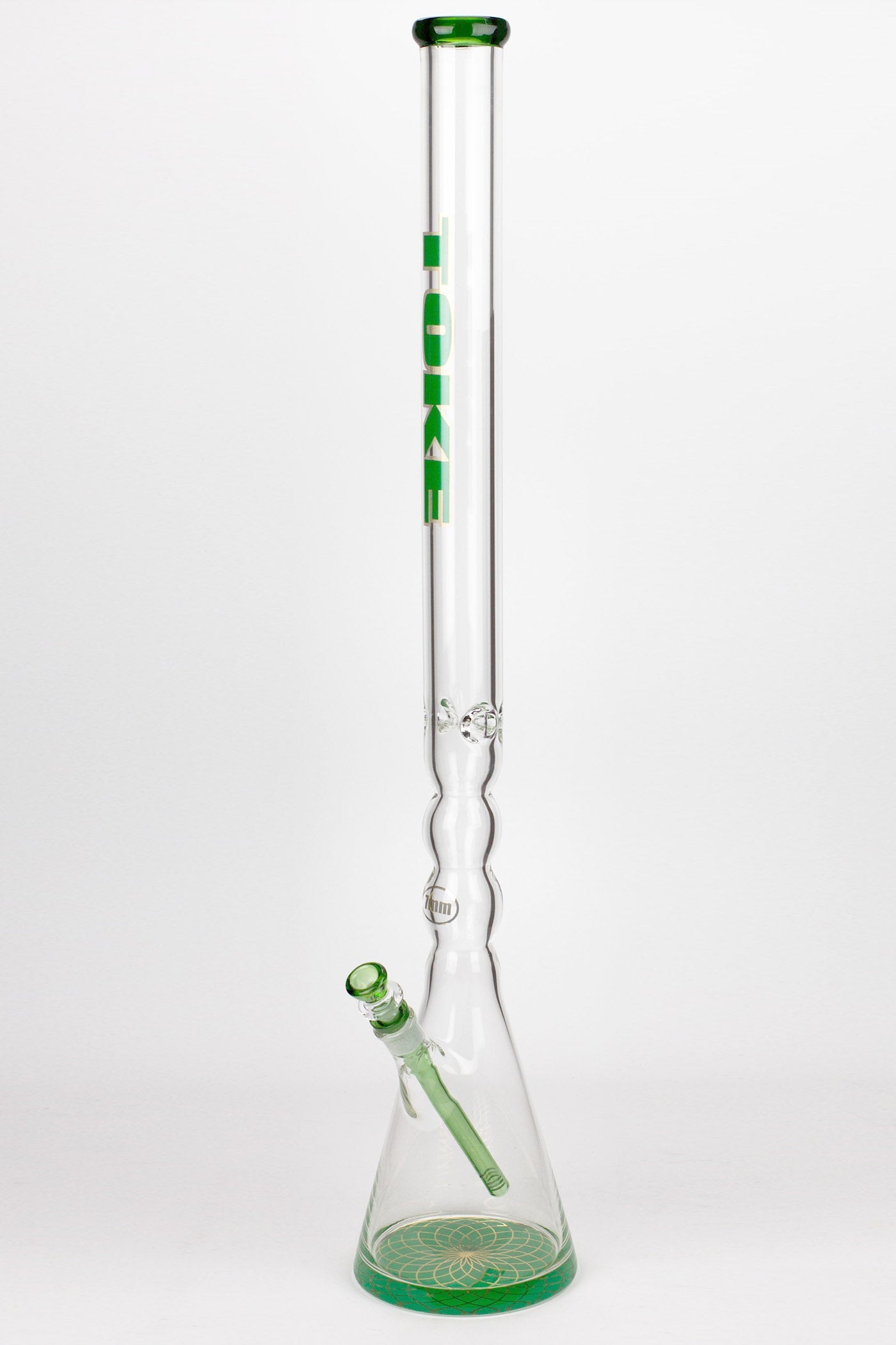 32" DANK 7 mm curved tube beaker water bong_2