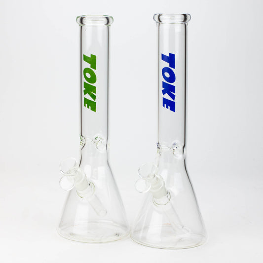 TOKE - 12" Beaker glass water bong_0